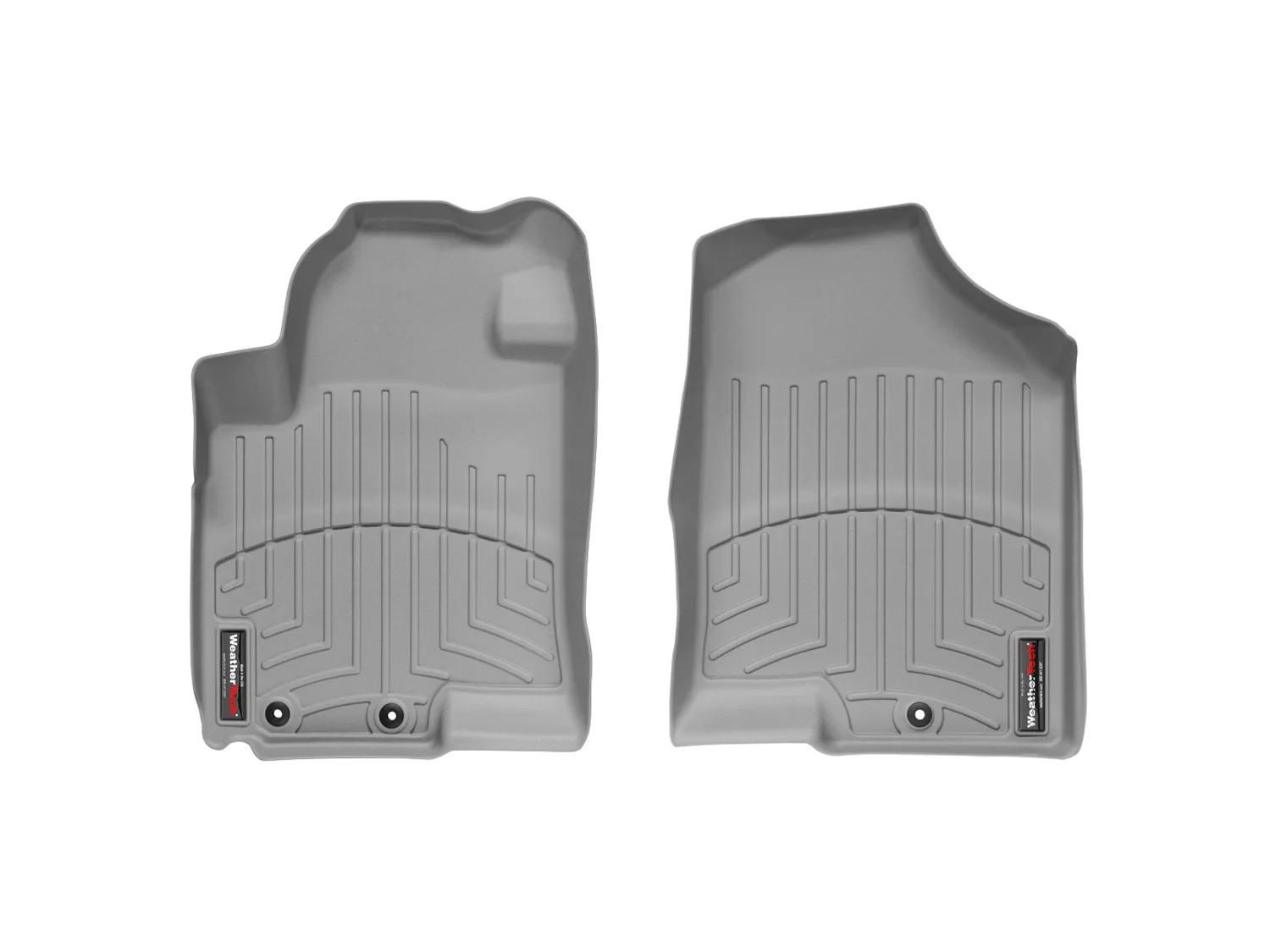 WeatherTech FloorLiner™ DigitalFit®; Gray; Front;