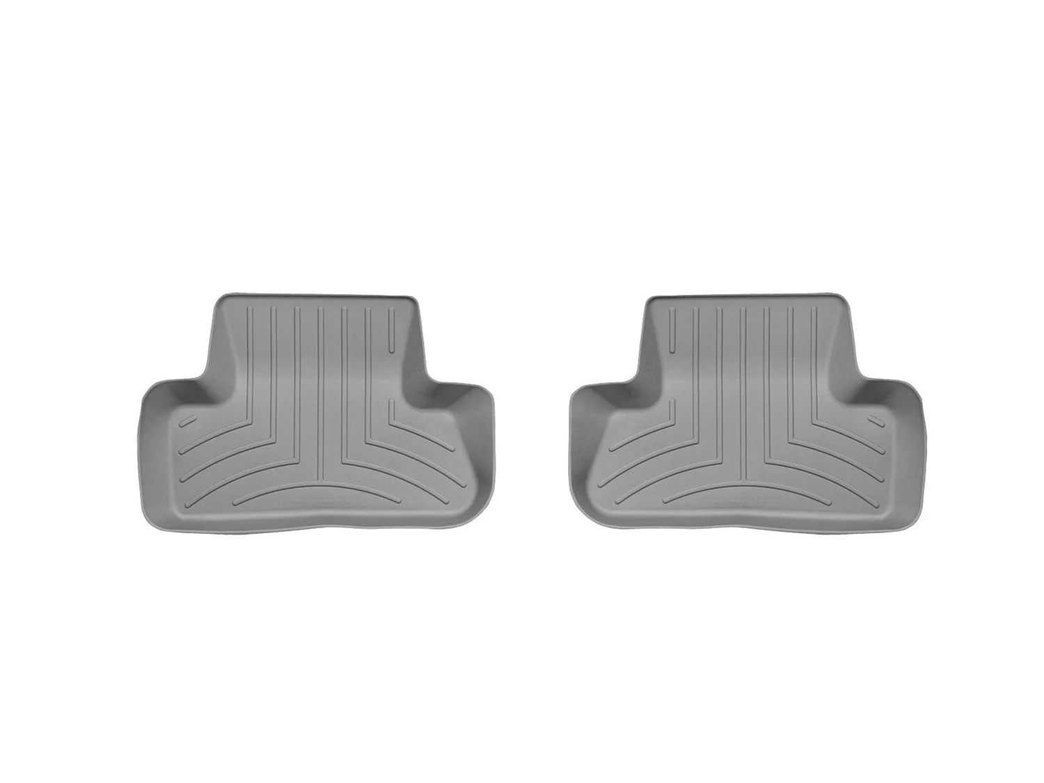 WeatherTech FloorLiner™ DigitalFit®; Gray; Rear; 2 Piece;