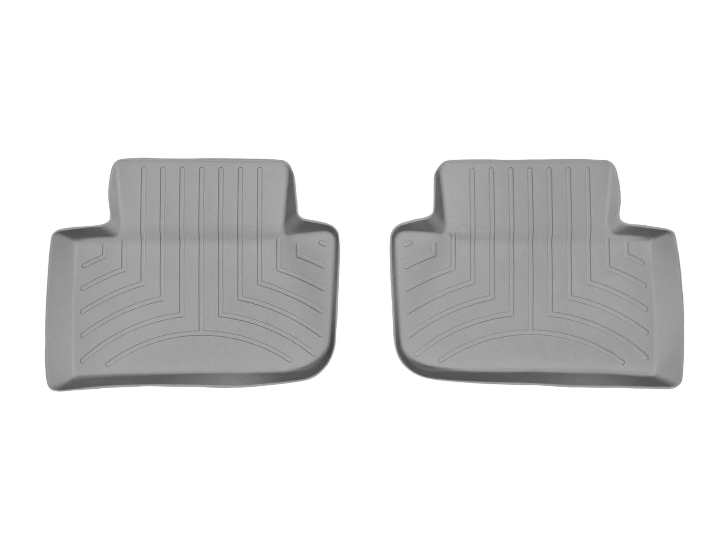 WeatherTech FloorLiner™ DigitalFit®; Gray; Rear; 2 Piece;