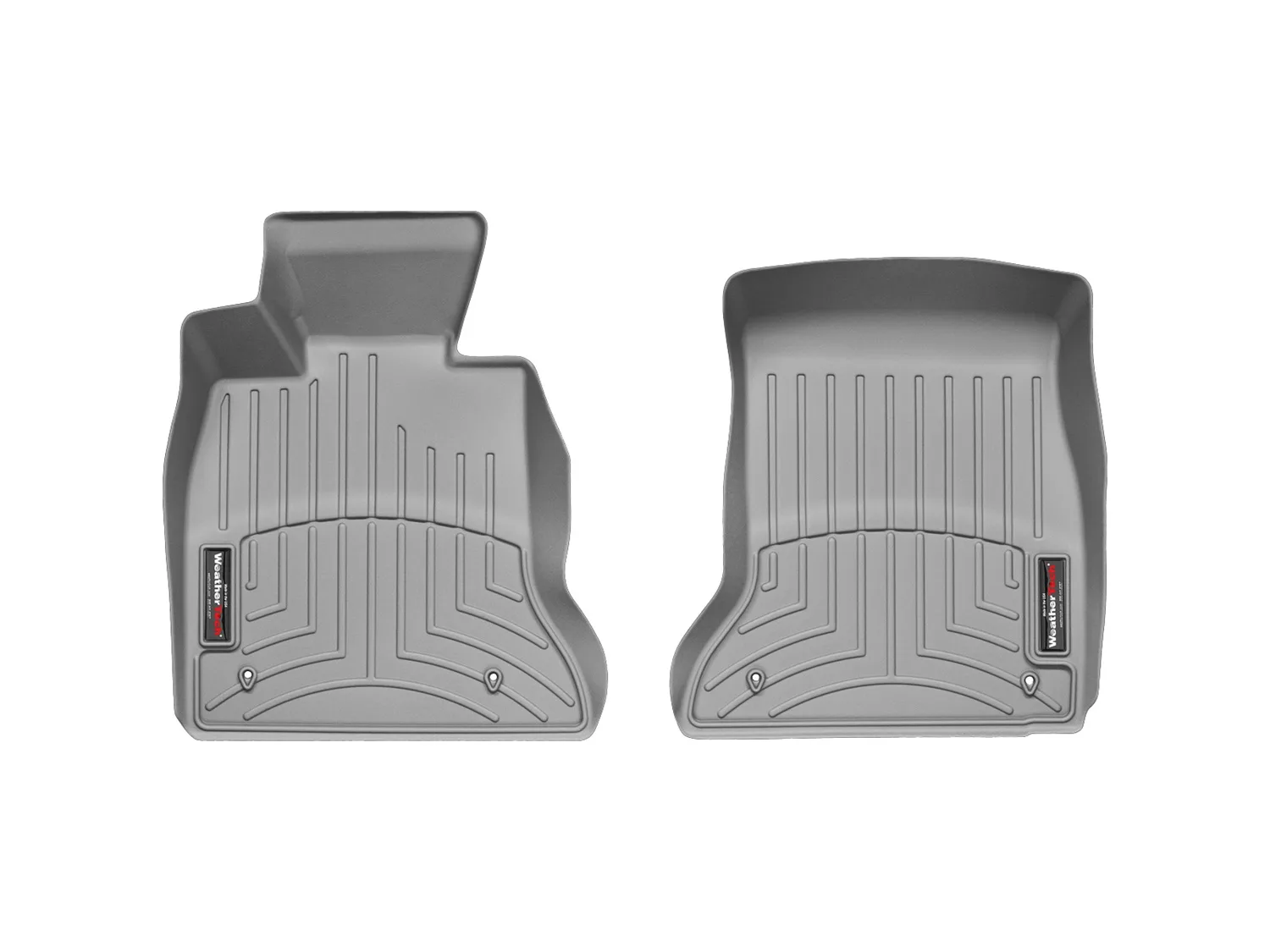 WeatherTech FloorLiner™ DigitalFit®; Gray; Front;