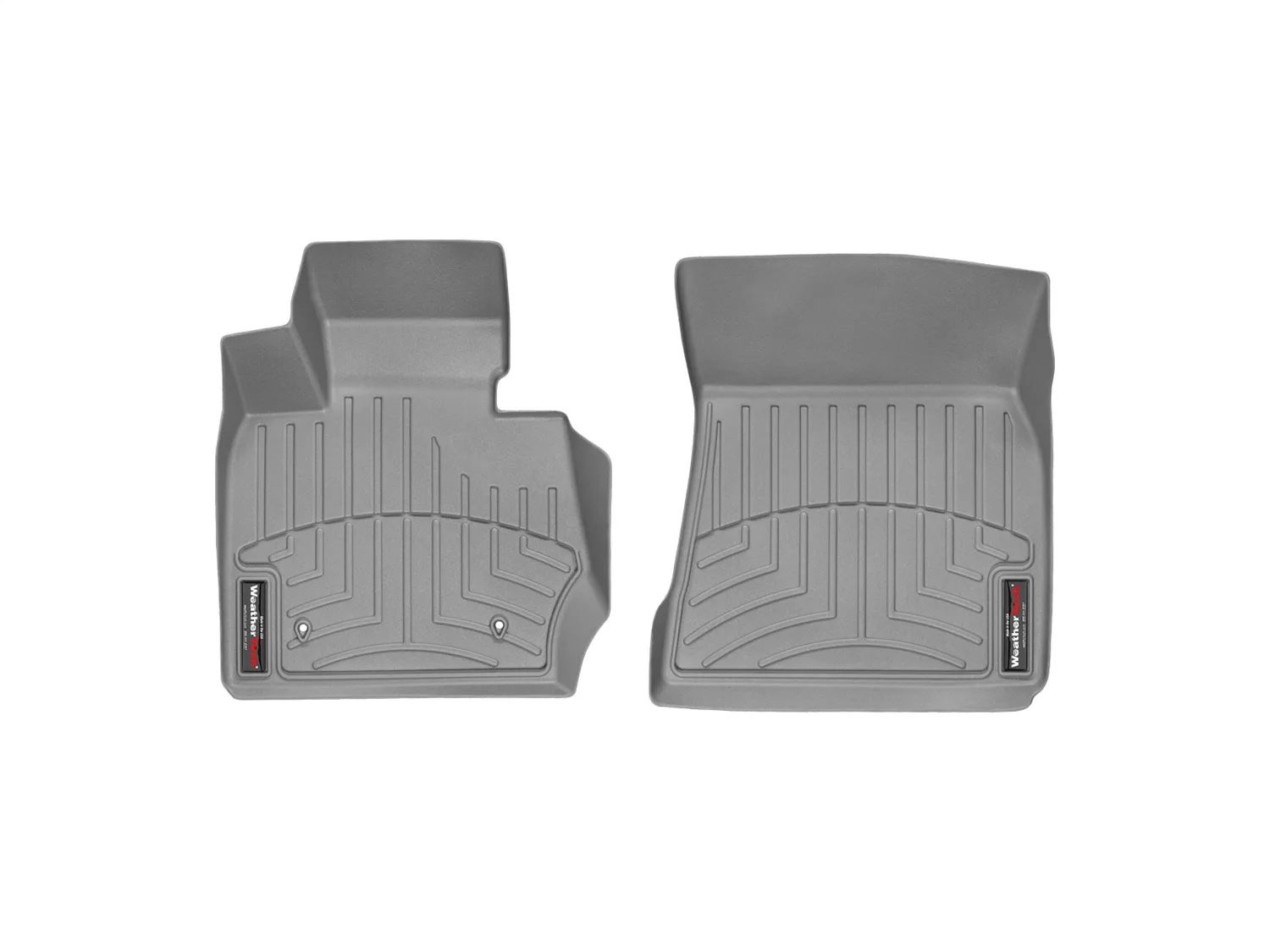 WeatherTech FloorLiner™ DigitalFit®; Gray; Front;