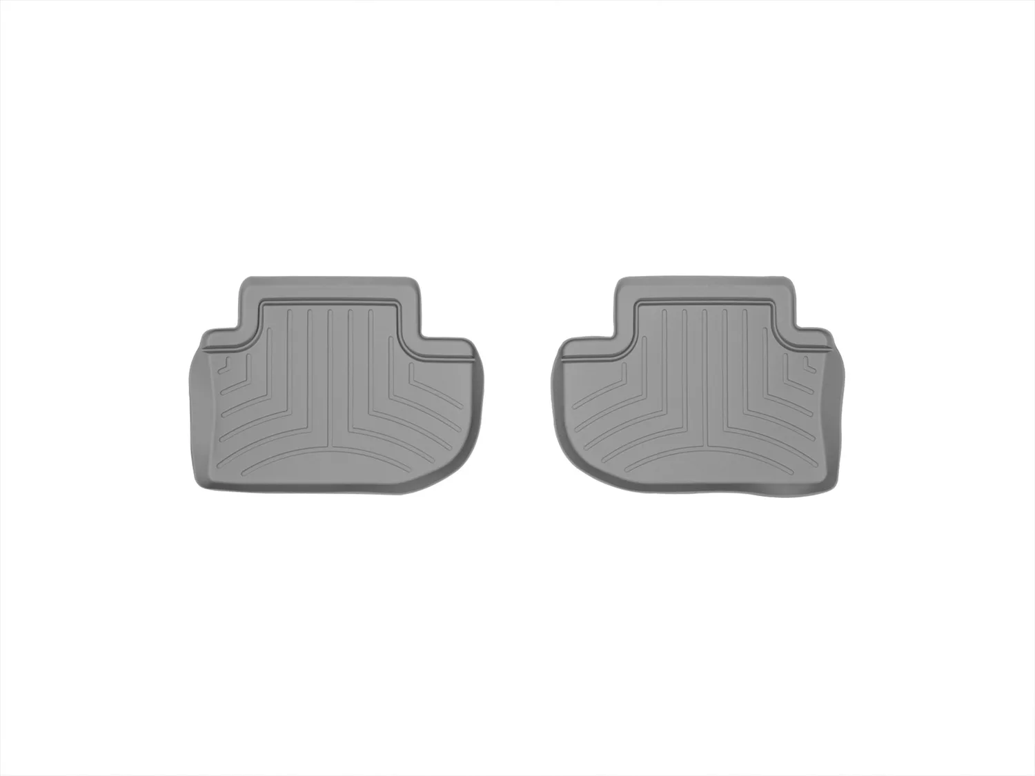 WeatherTech FloorLiner™ DigitalFit®; Gray; Rear; 2 Piece;