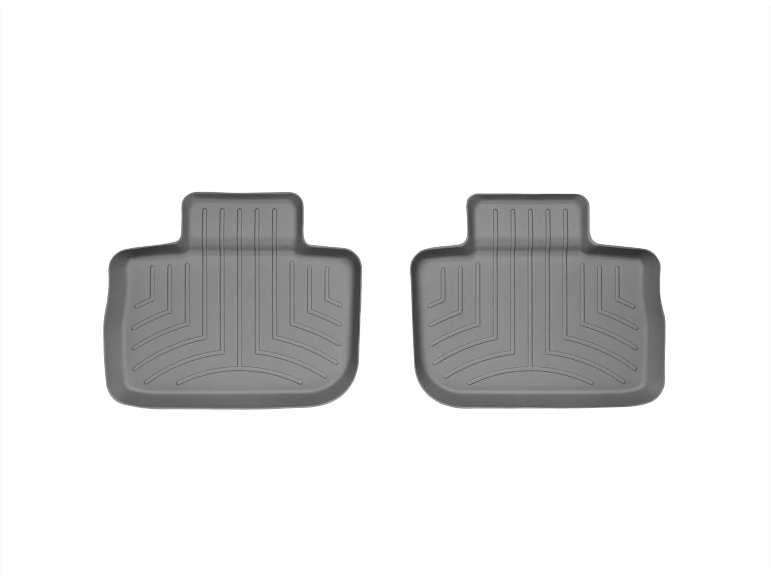 WeatherTech FloorLiner™ DigitalFit®; Gray; Rear; 2 Piece;