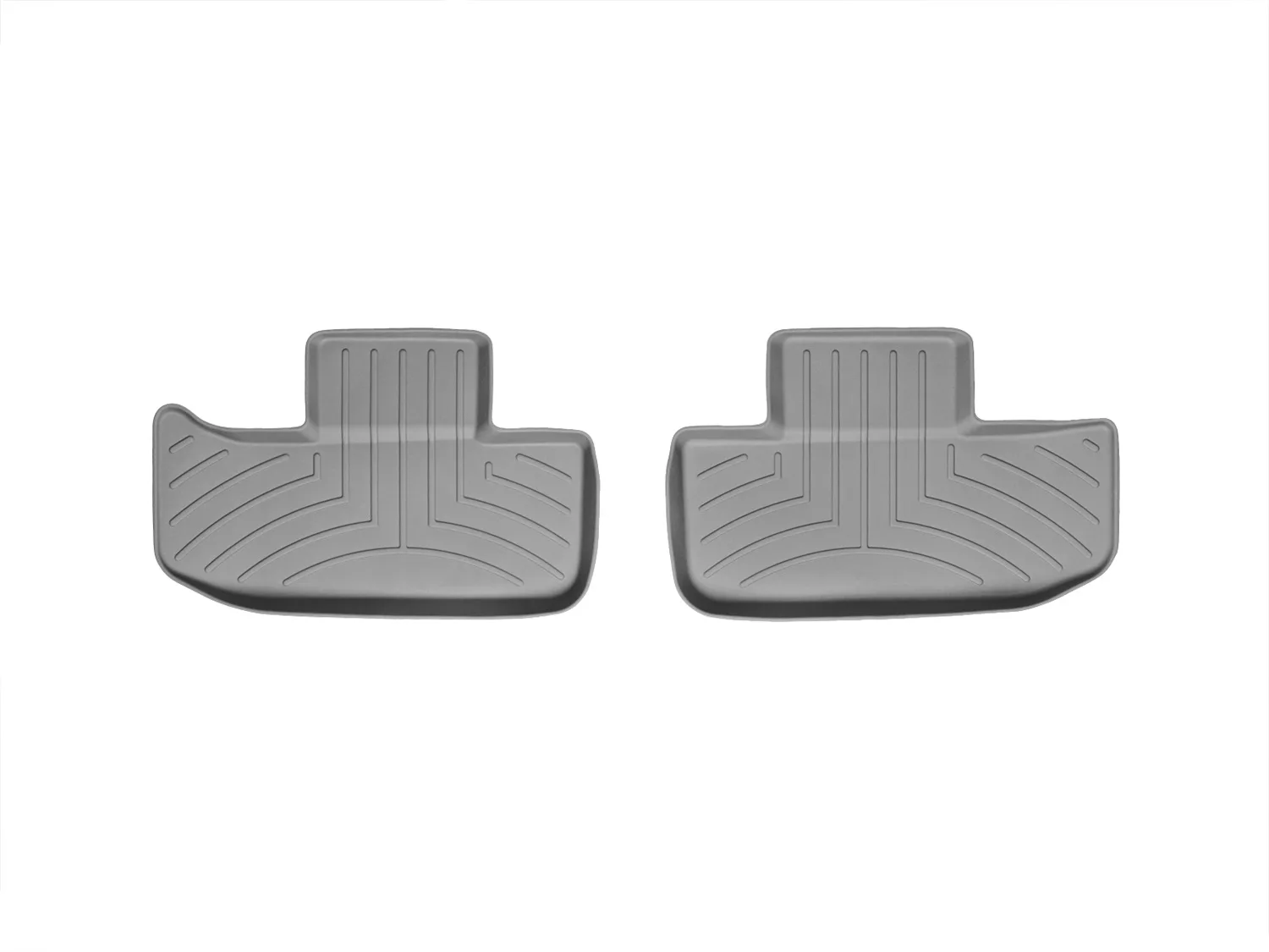 WeatherTech FloorLiner™ DigitalFit®; Gray; Rear; 2 Piece;