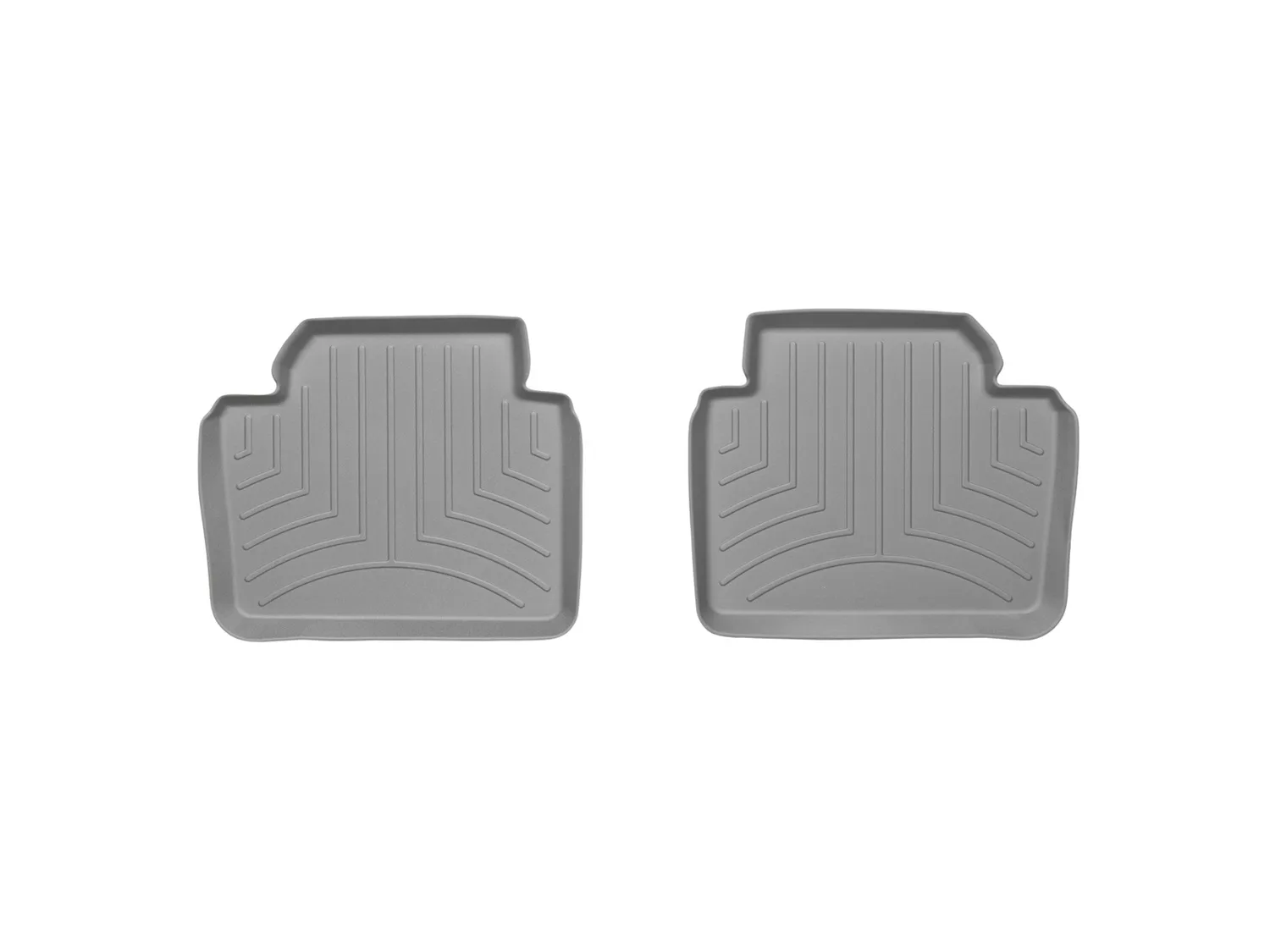 WeatherTech FloorLiner™ DigitalFit®; Gray; Rear; 2 Piece;