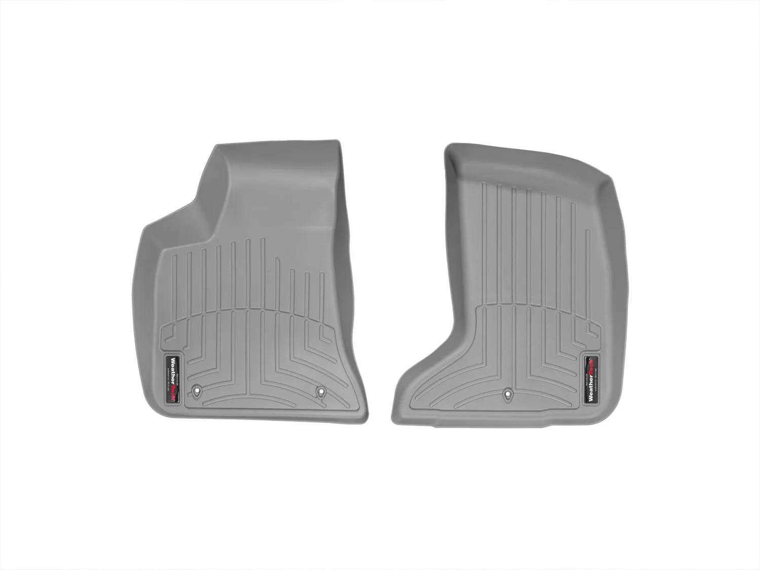 WeatherTech FloorLiner™ DigitalFit®; Gray; Front;