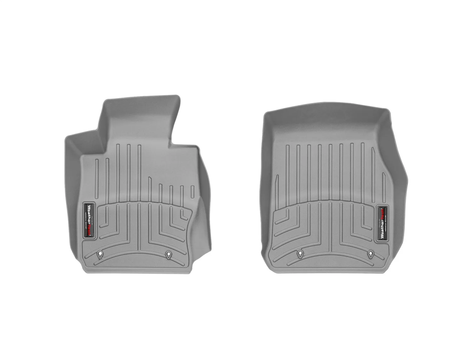 WeatherTech FloorLiner™ DigitalFit®; Gray; Front;