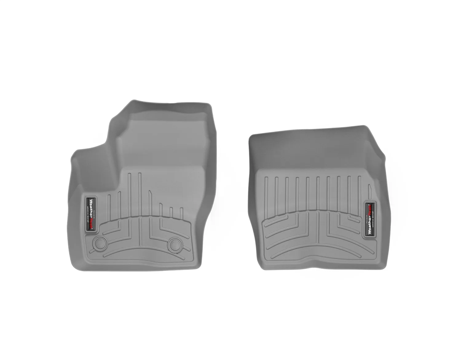 WeatherTech FloorLiner™ DigitalFit®; Gray; Front;