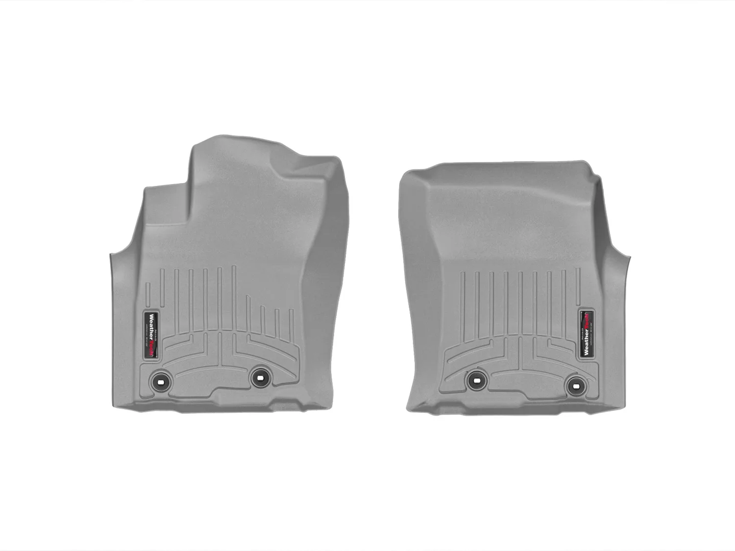 WeatherTech FloorLiner™ DigitalFit®; Gray; Front;