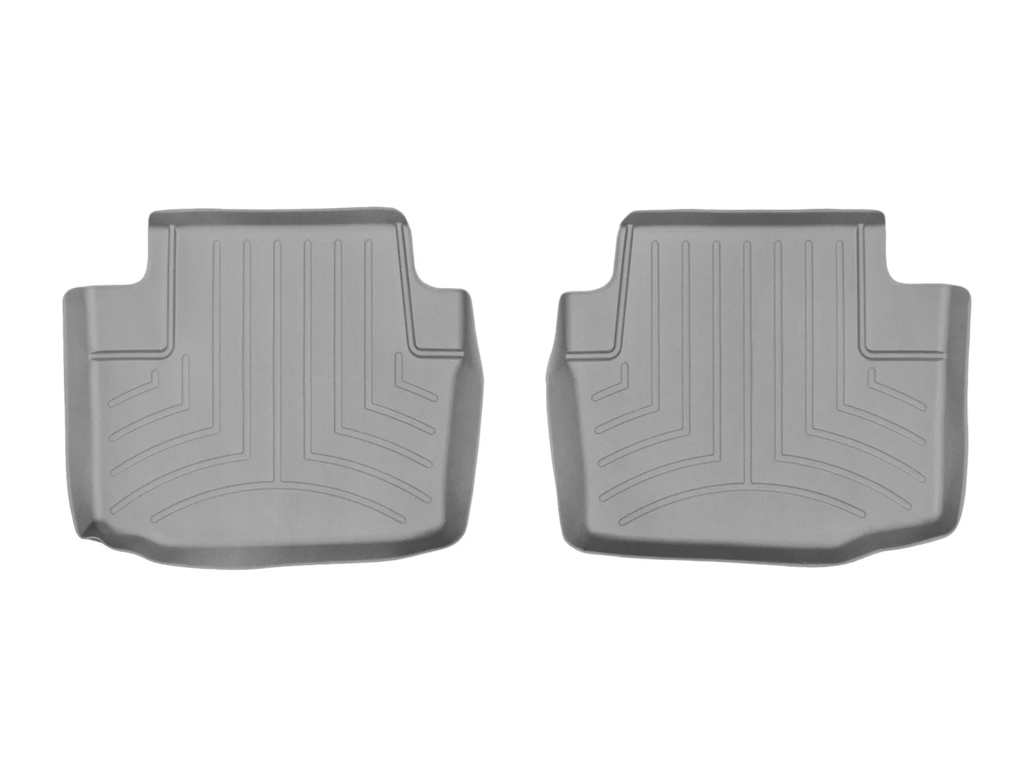 WeatherTech FloorLiner™ DigitalFit®; Gray; Rear; 2 Piece;