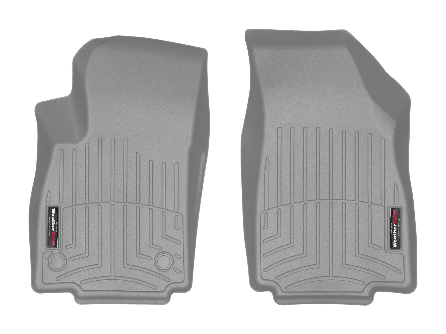 WeatherTech FloorLiner™ DigitalFit®; Gray; Front;