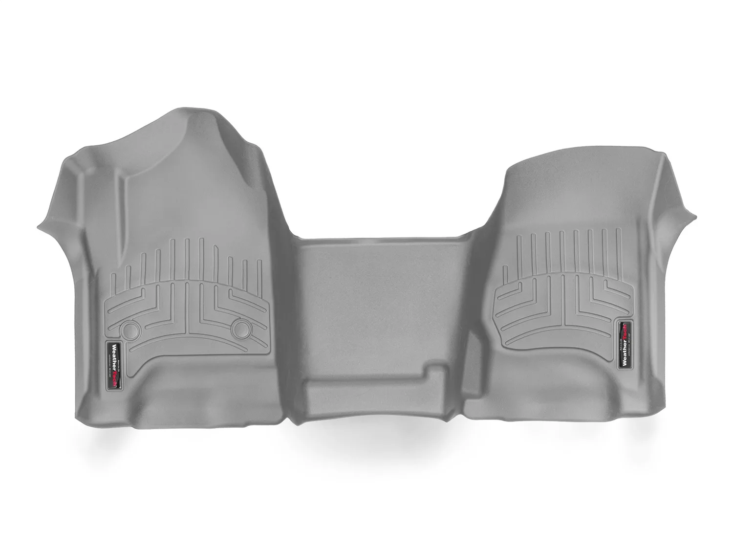 WeatherTech FloorLiner™ DigitalFit®; Gray; Front; Over The Hump;