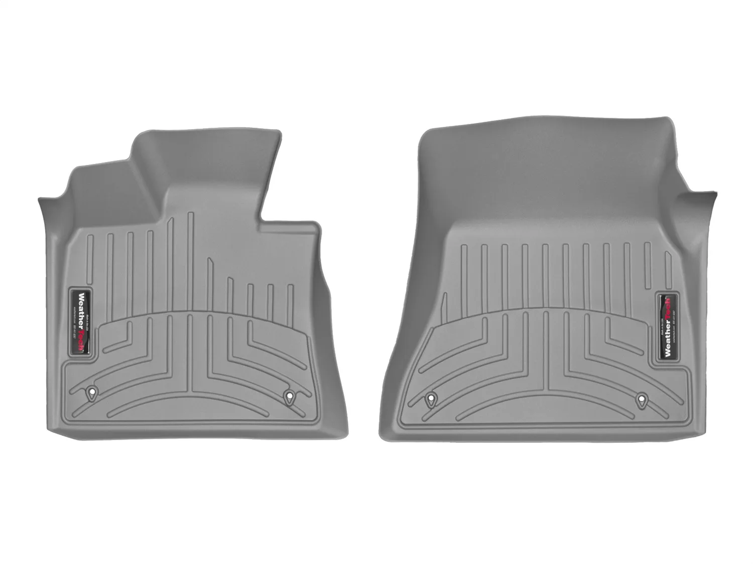 WeatherTech FloorLiner™ DigitalFit®; Gray; Front;