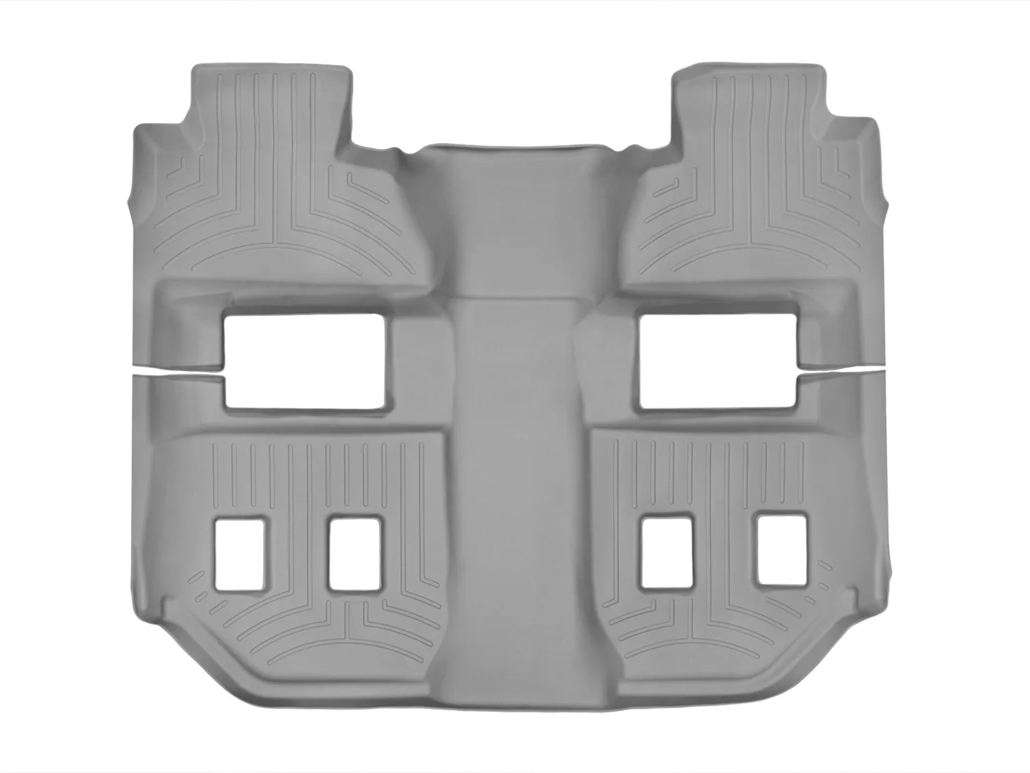 WeatherTech FloorLiner™ DigitalFit®; Gray; Rear and Third Row; 1 Piece;
