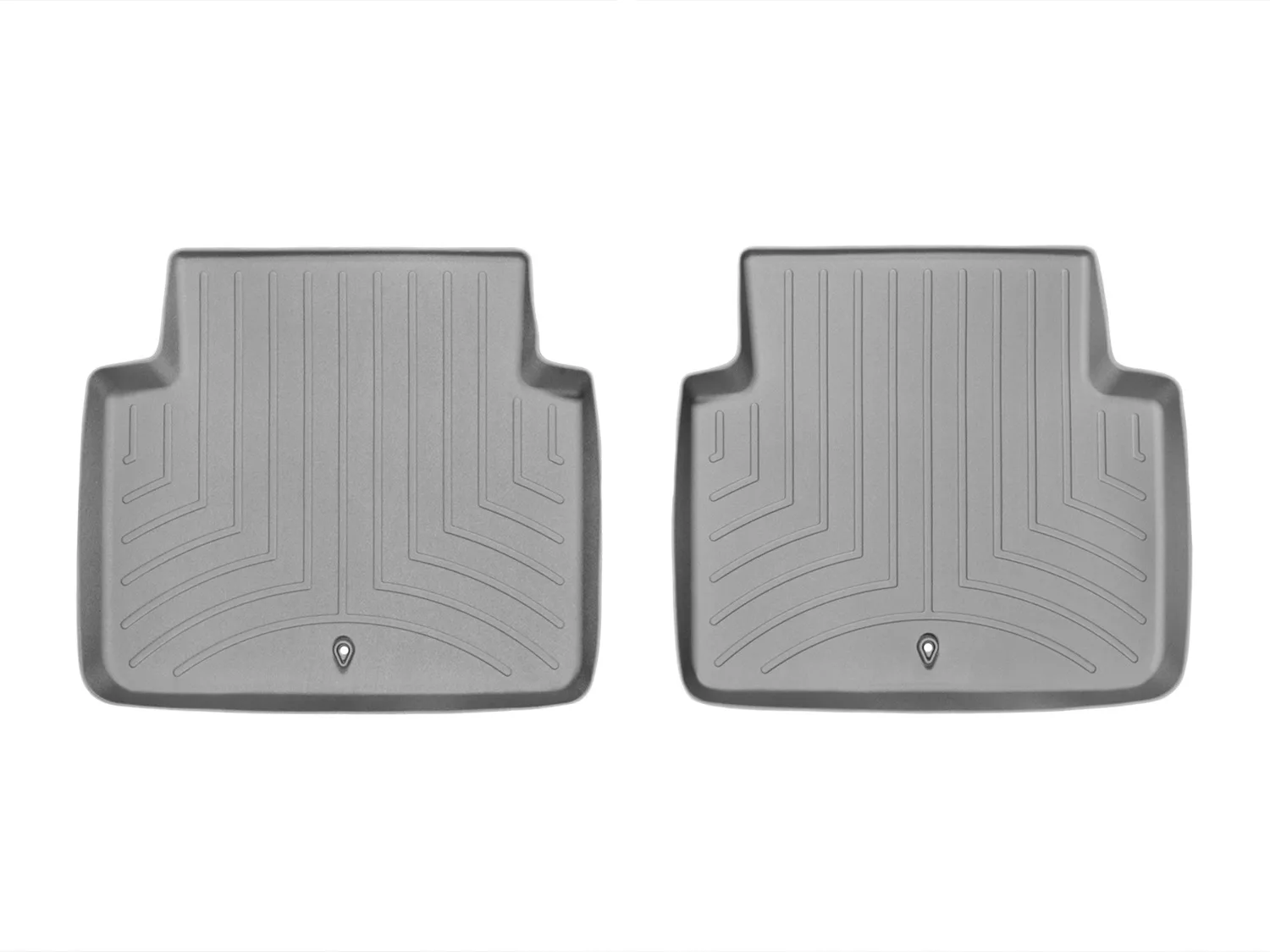 WeatherTech FloorLiner™ DigitalFit®; Gray; Rear; 2 Piece;
