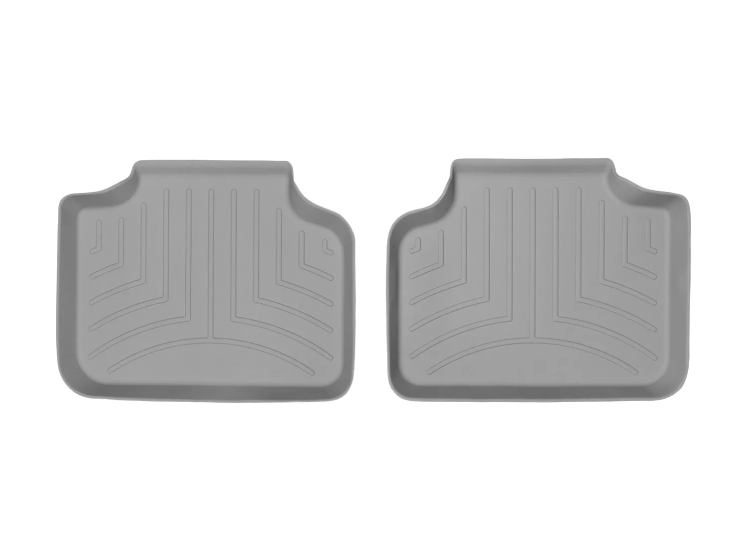 WeatherTech FloorLiner™ DigitalFit®; Gray; Rear; 2 Piece;