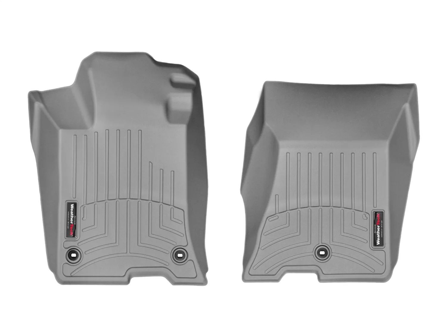 WeatherTech FloorLiner™ DigitalFit®; Gray; Front;