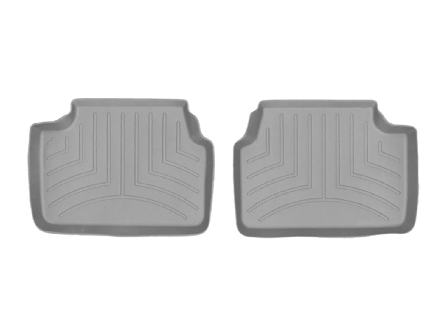 WeatherTech FloorLiner™ DigitalFit®; Gray; Rear; 2 Piece;