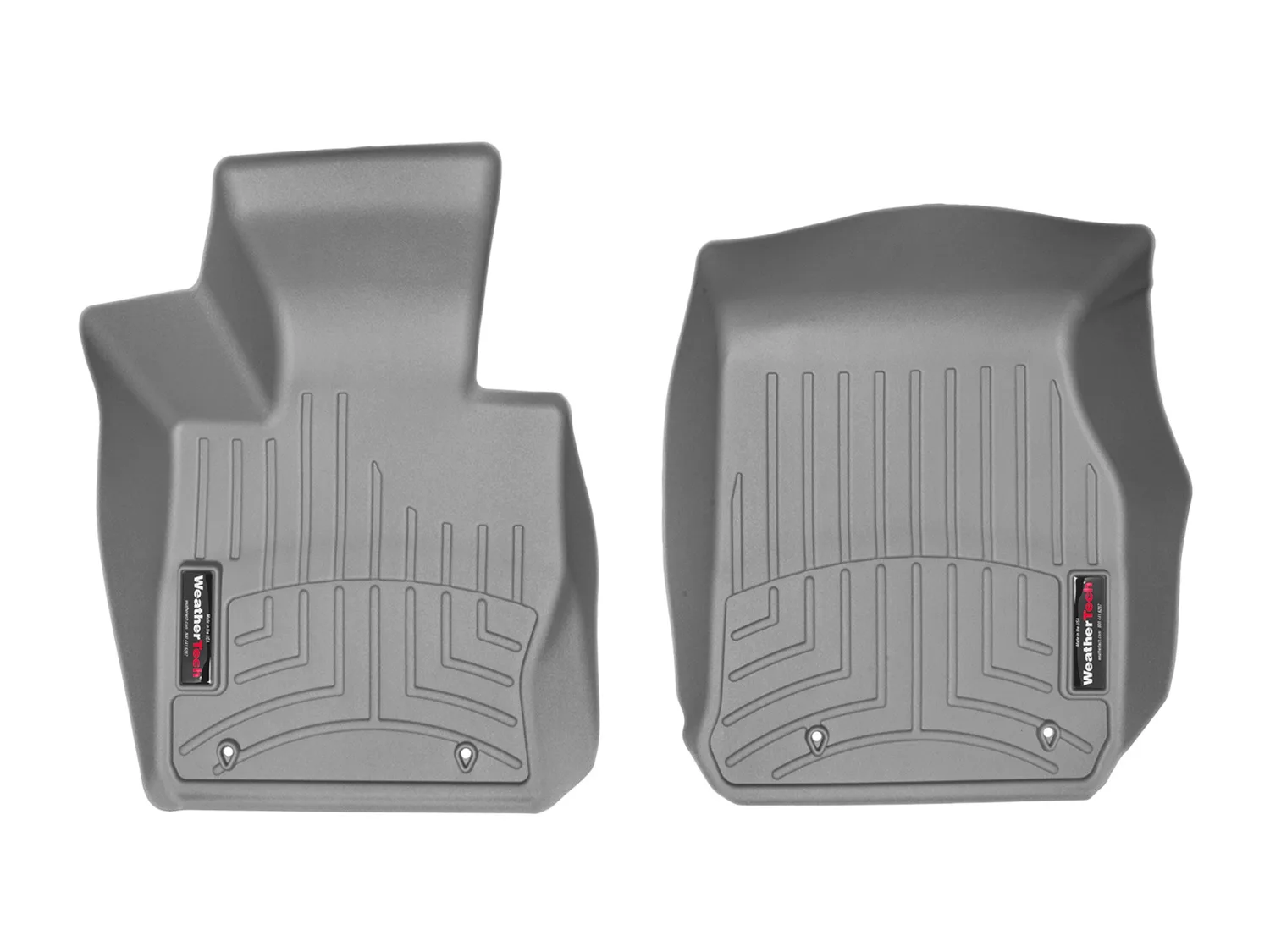 WeatherTech FloorLiner™ DigitalFit®; Gray; Front;