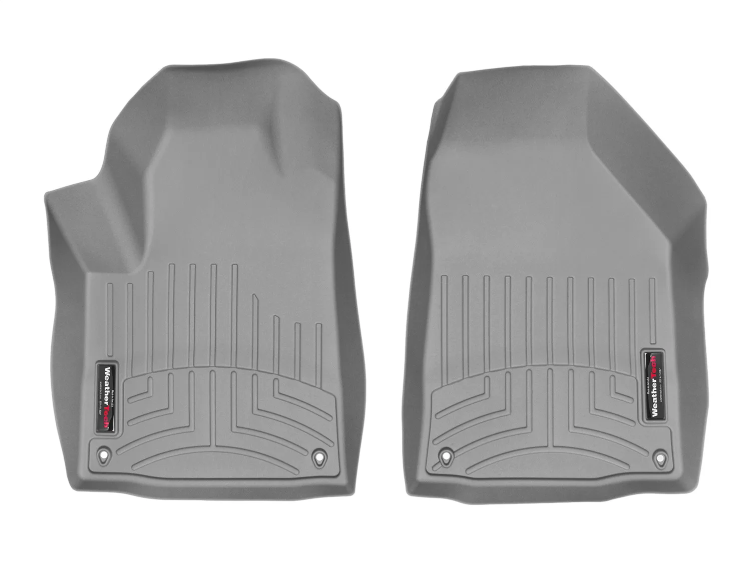 WeatherTech FloorLiner™ DigitalFit®; Gray; Front;