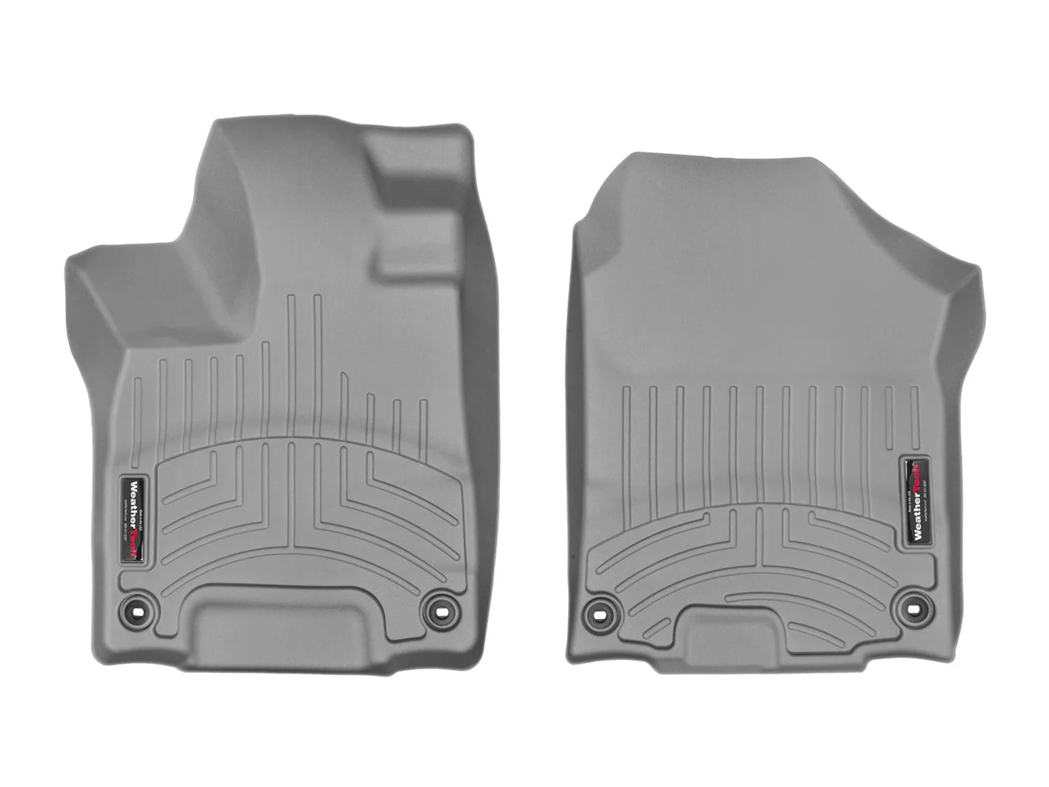 WeatherTech FloorLiner™ DigitalFit®; Gray; Front;