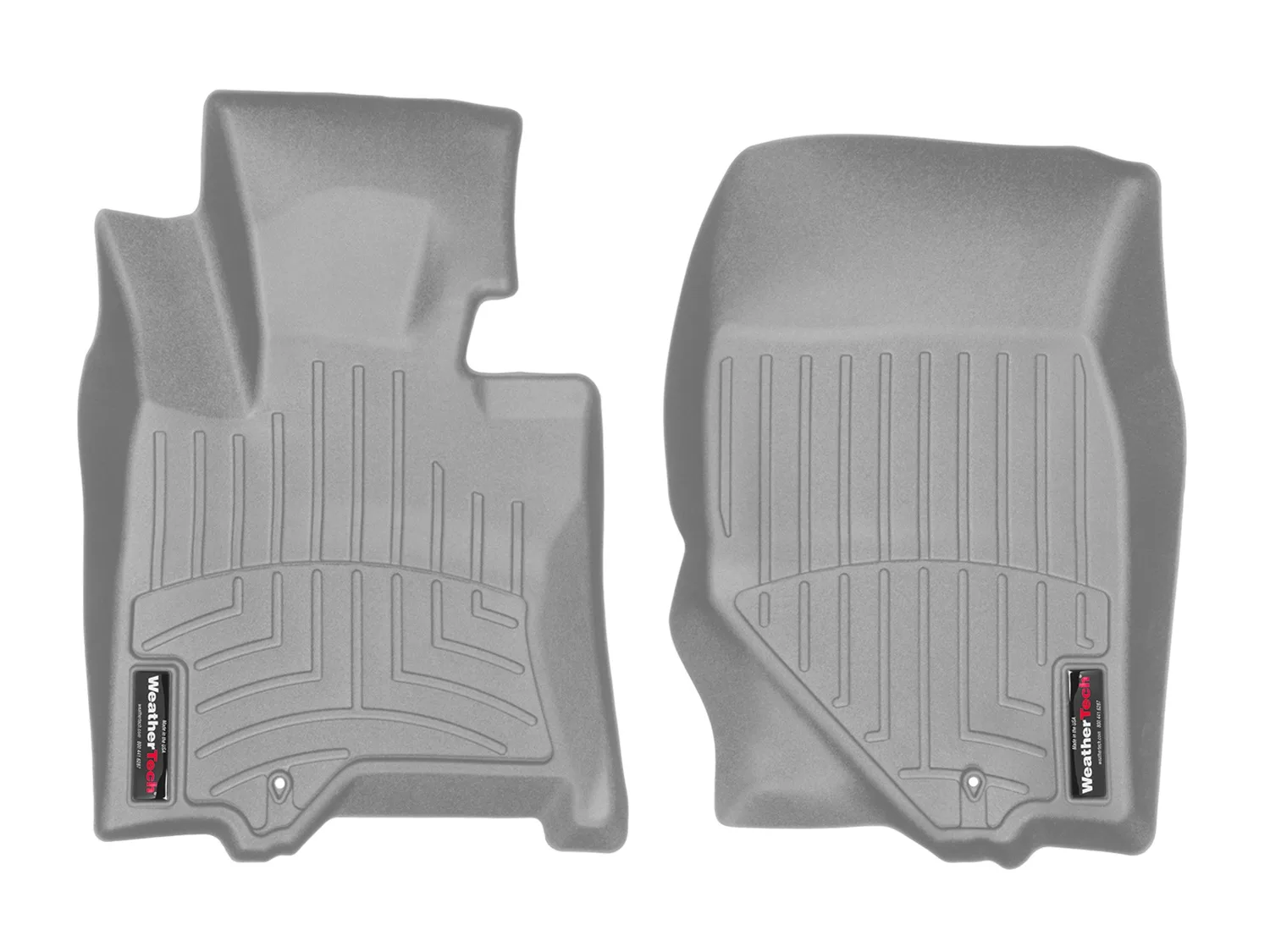 WeatherTech FloorLiner™ DigitalFit®; Gray; Front;