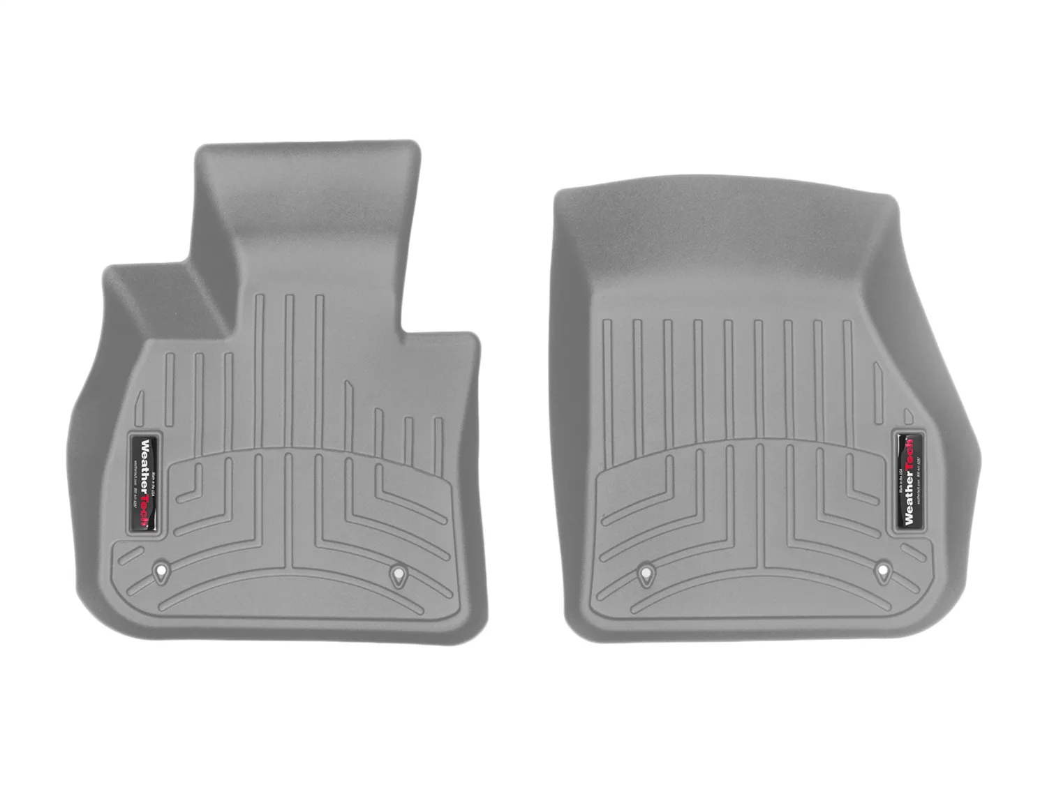 WeatherTech FloorLiner™ DigitalFit®; Gray; Front;