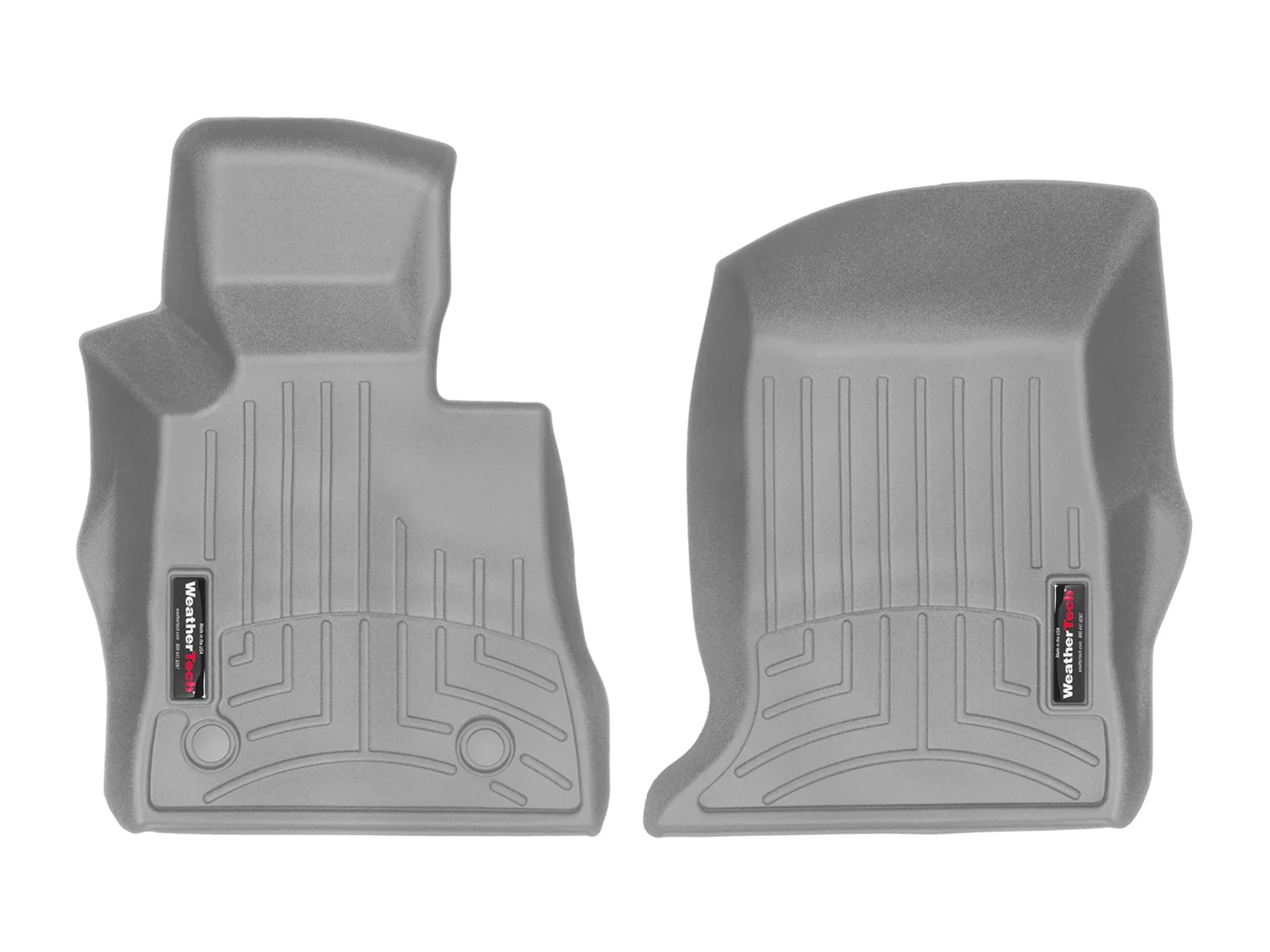 WeatherTech FloorLiner™ DigitalFit®; Gray; Front;