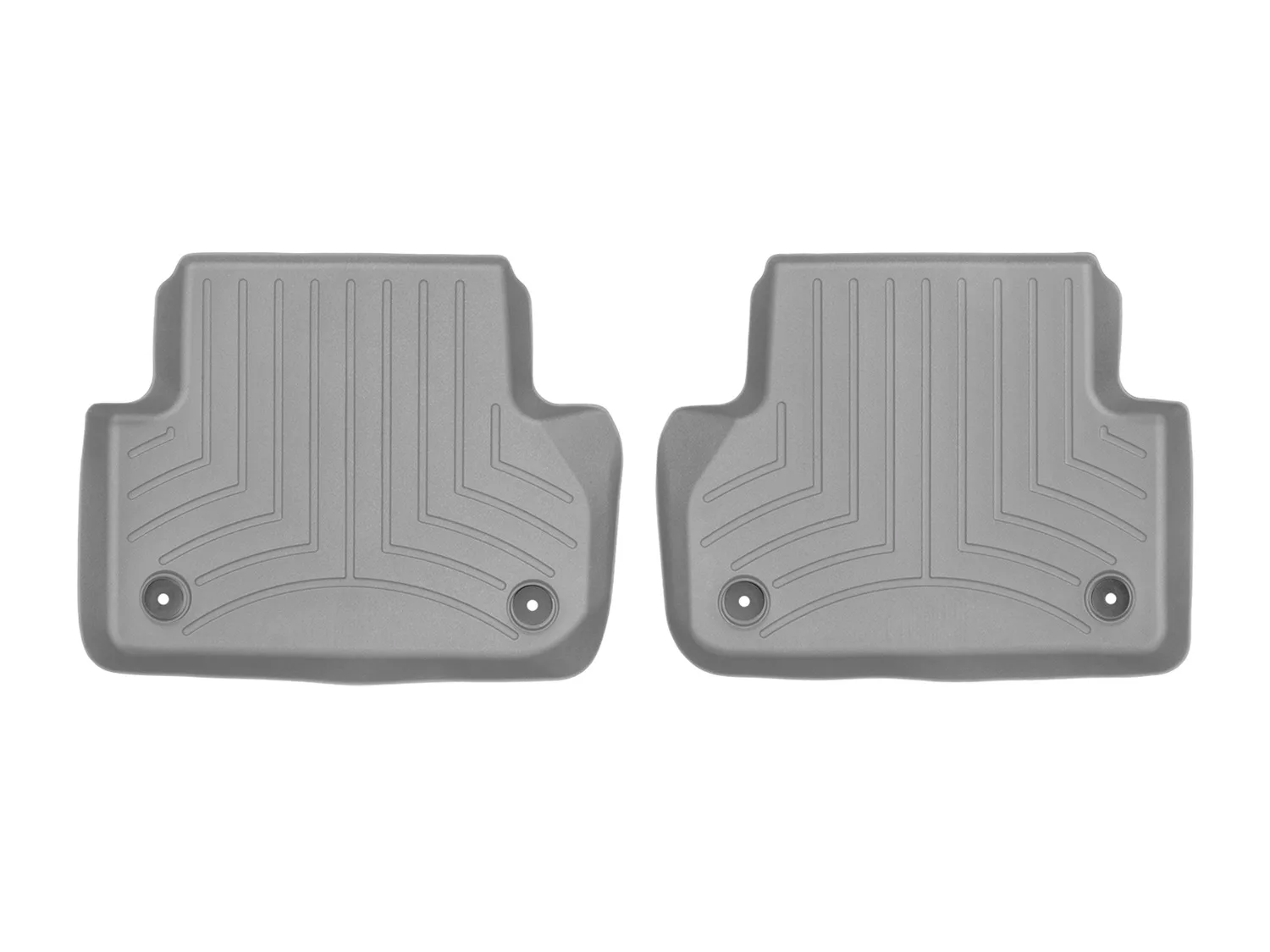 WeatherTech FloorLiner™ DigitalFit®; Gray; Rear; 2 Piece;
