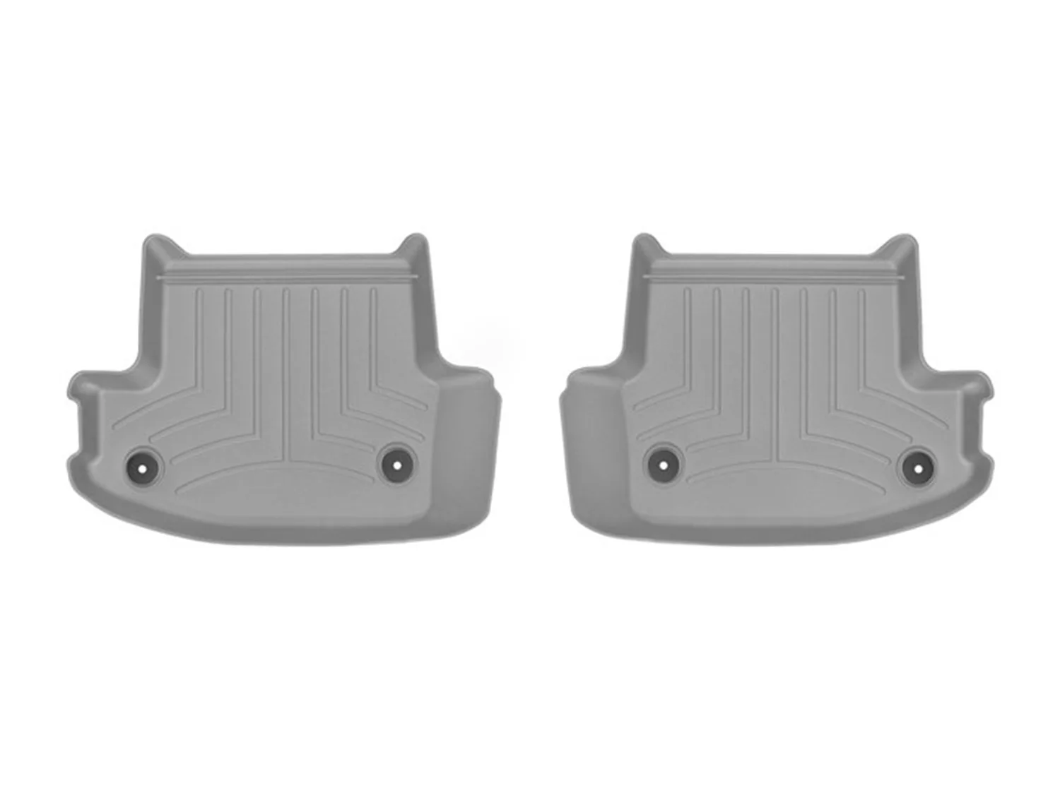 WeatherTech FloorLiner™ DigitalFit®; Gray; Rear; 2 Piece;