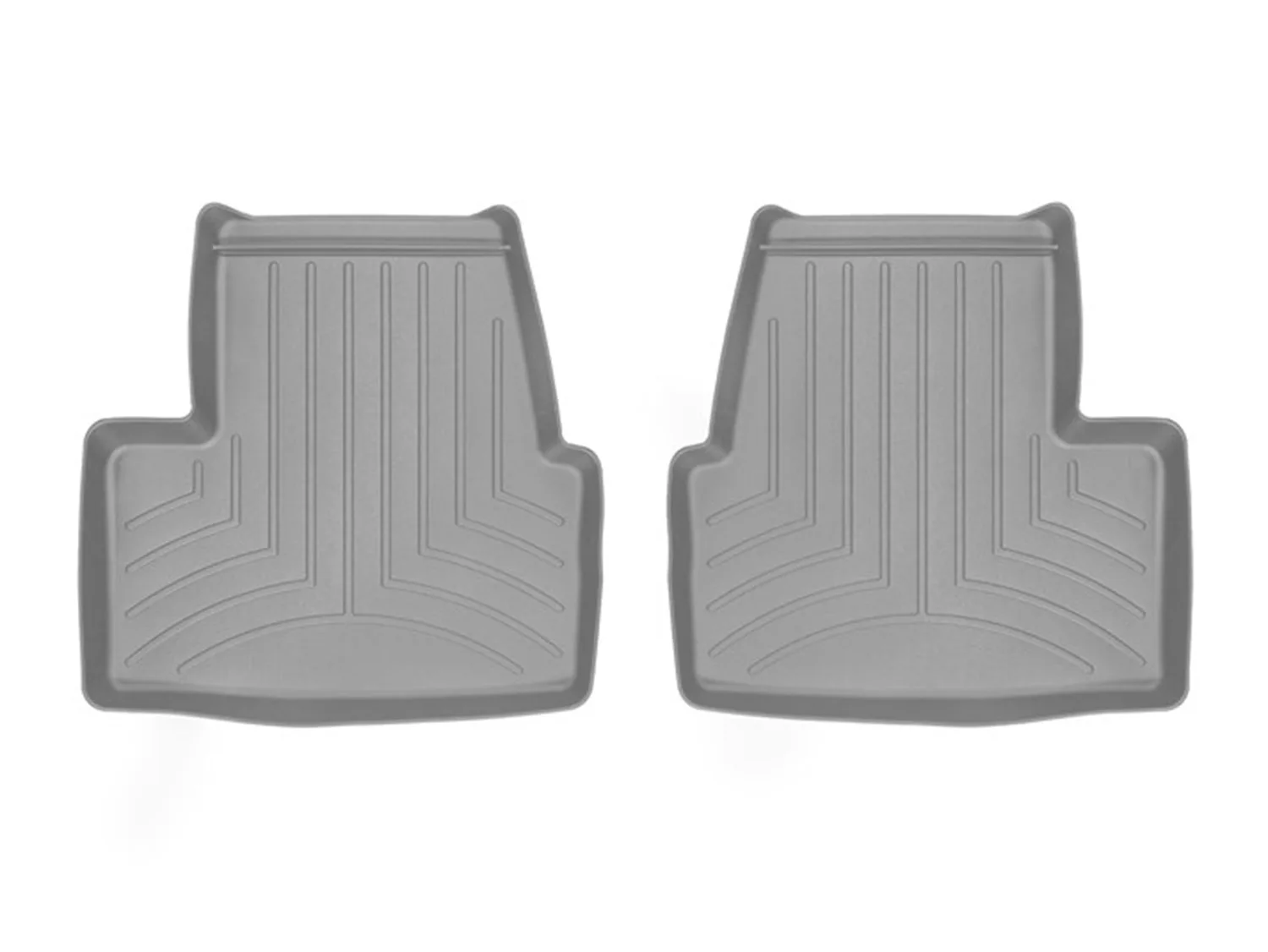 WeatherTech FloorLiner™ DigitalFit®; Gray; Rear; 2 Piece;