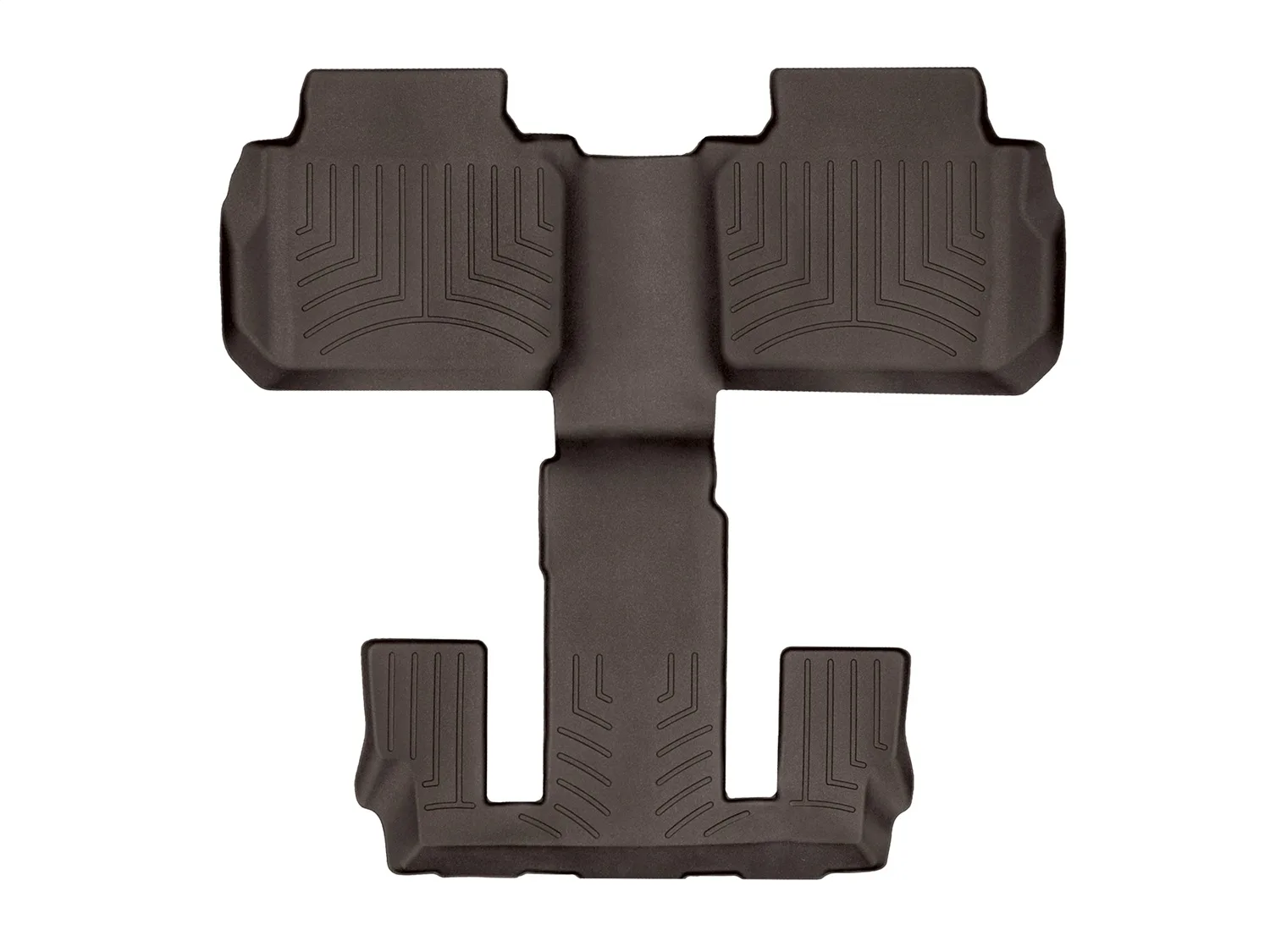WeatherTech FloorLiner™ DigitalFit®; Cocoa; Rear and Third Row; 1 Piece;