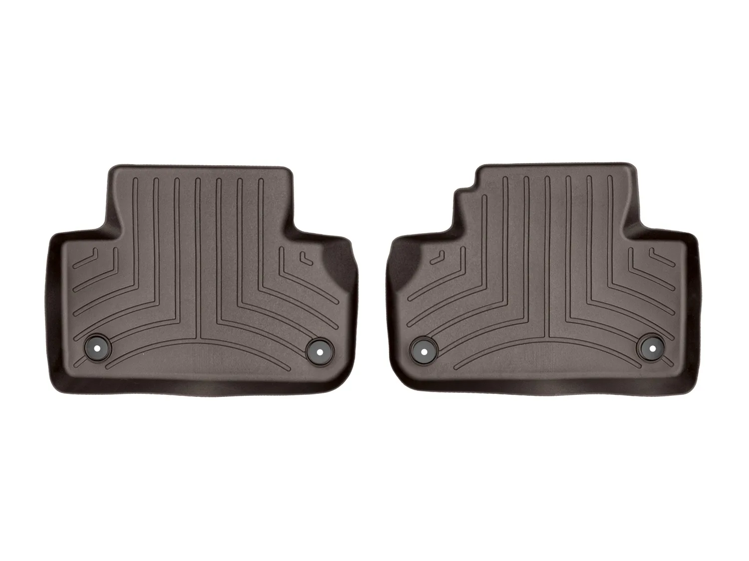 WeatherTech FloorLiner™ DigitalFit®; Cocoa; Rear; 2 Piece;