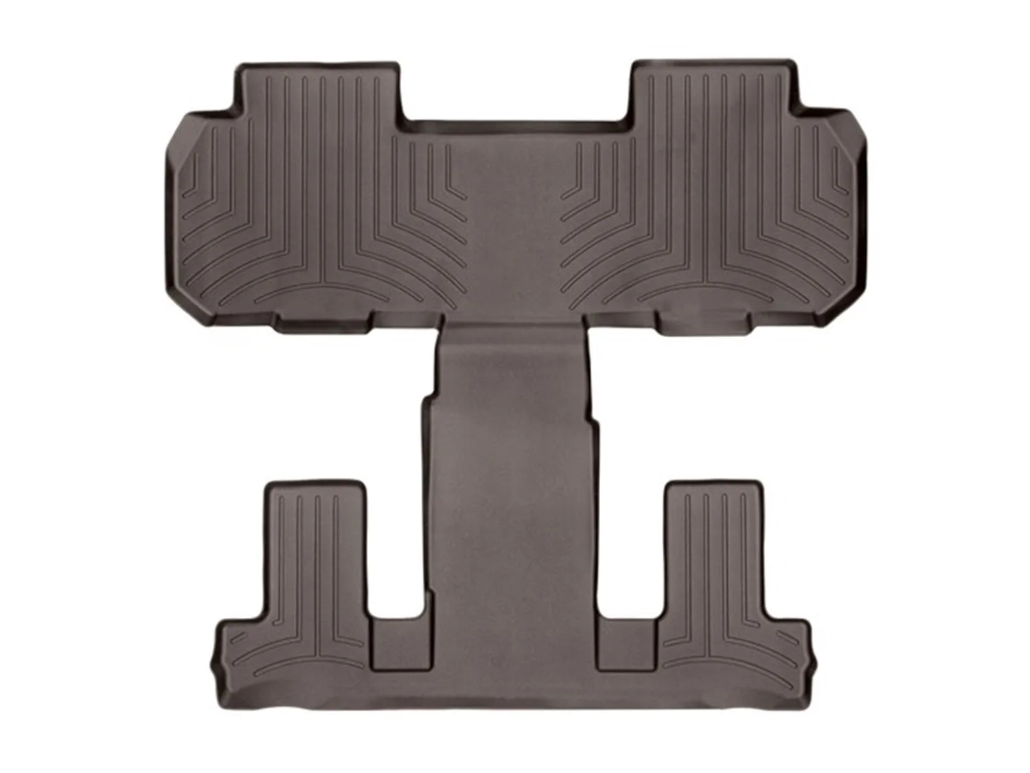 WeatherTech FloorLiner™ DigitalFit®; Cocoa; Rear and Third Row; 1 Piece;