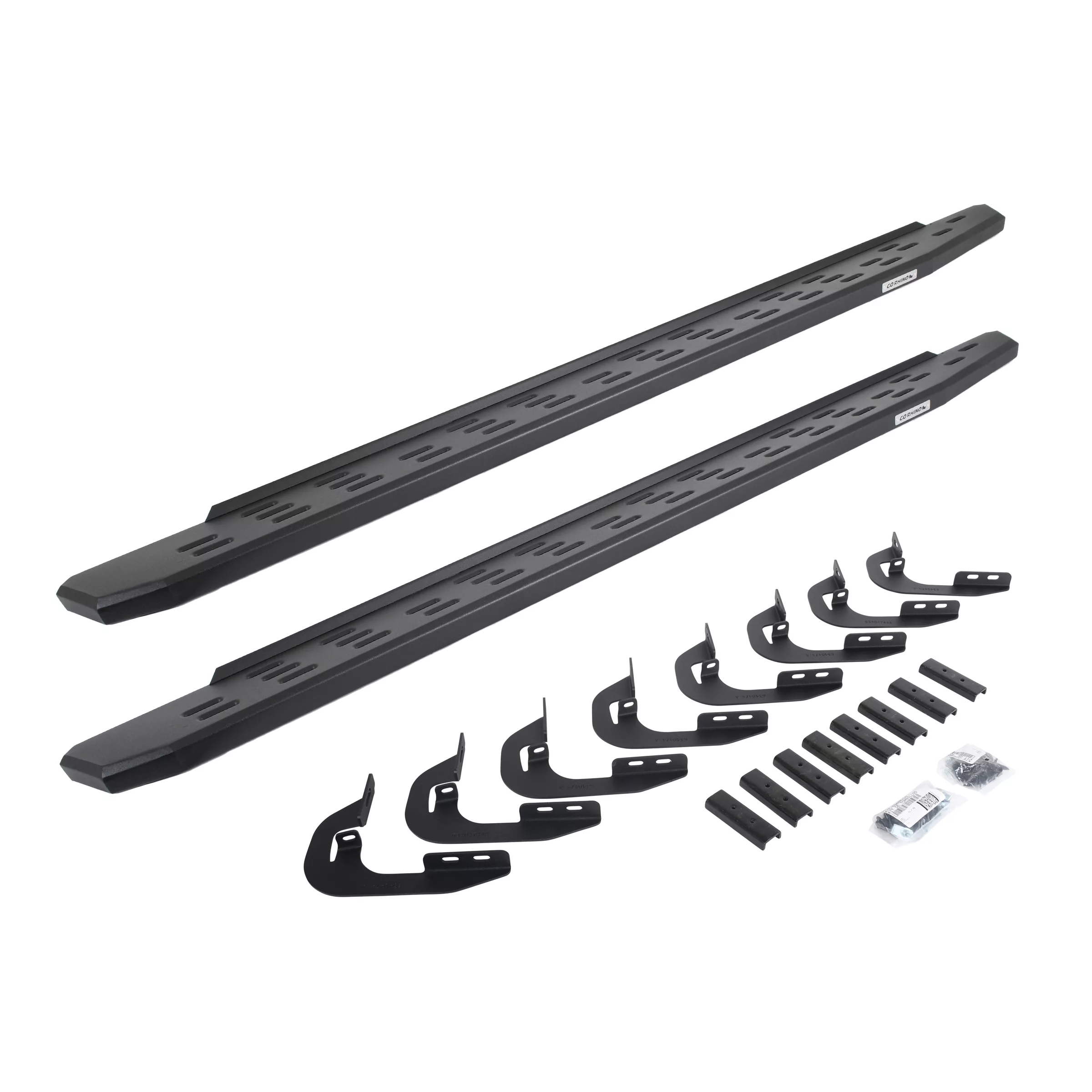 RB30 Running Boards with Mounting Bracket Kit Textured Black 2022-2026 Toyota Tundra Go Rhino main image 0