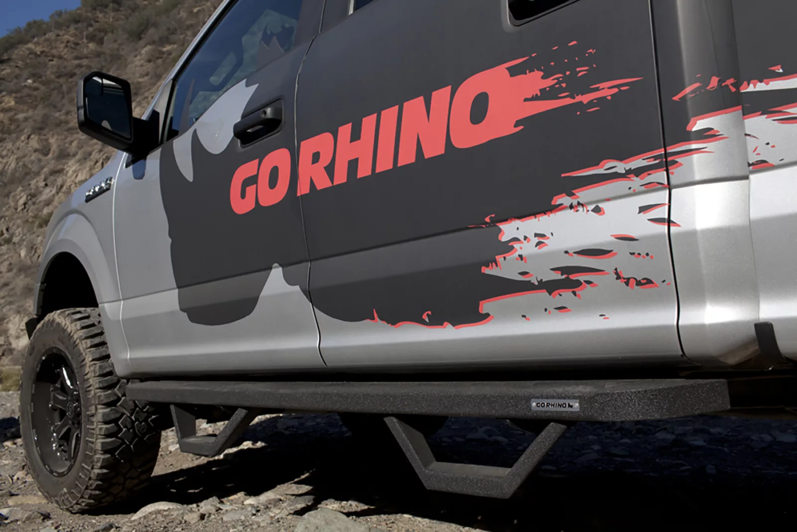 RB10 Running Boards with Mounting Brackets, 2 Pairs Drop Steps Kit