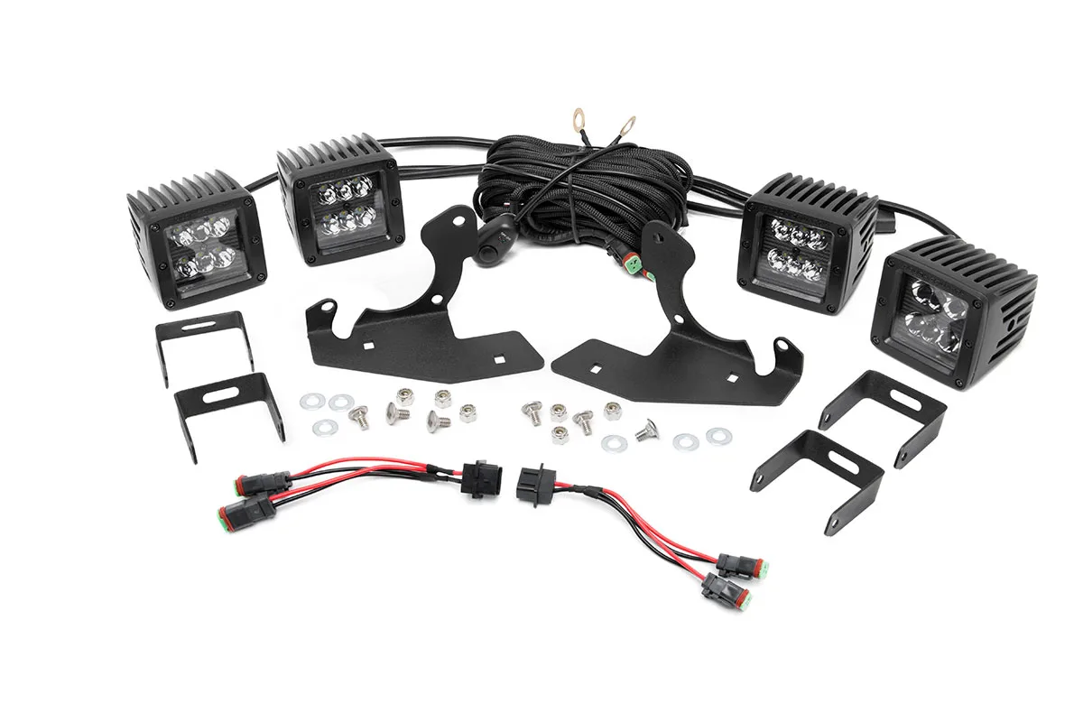 GD-AUTO LED Fog Lights Pair For 2019-2022 Chevy Silverado 1500 2500HD 3500HD