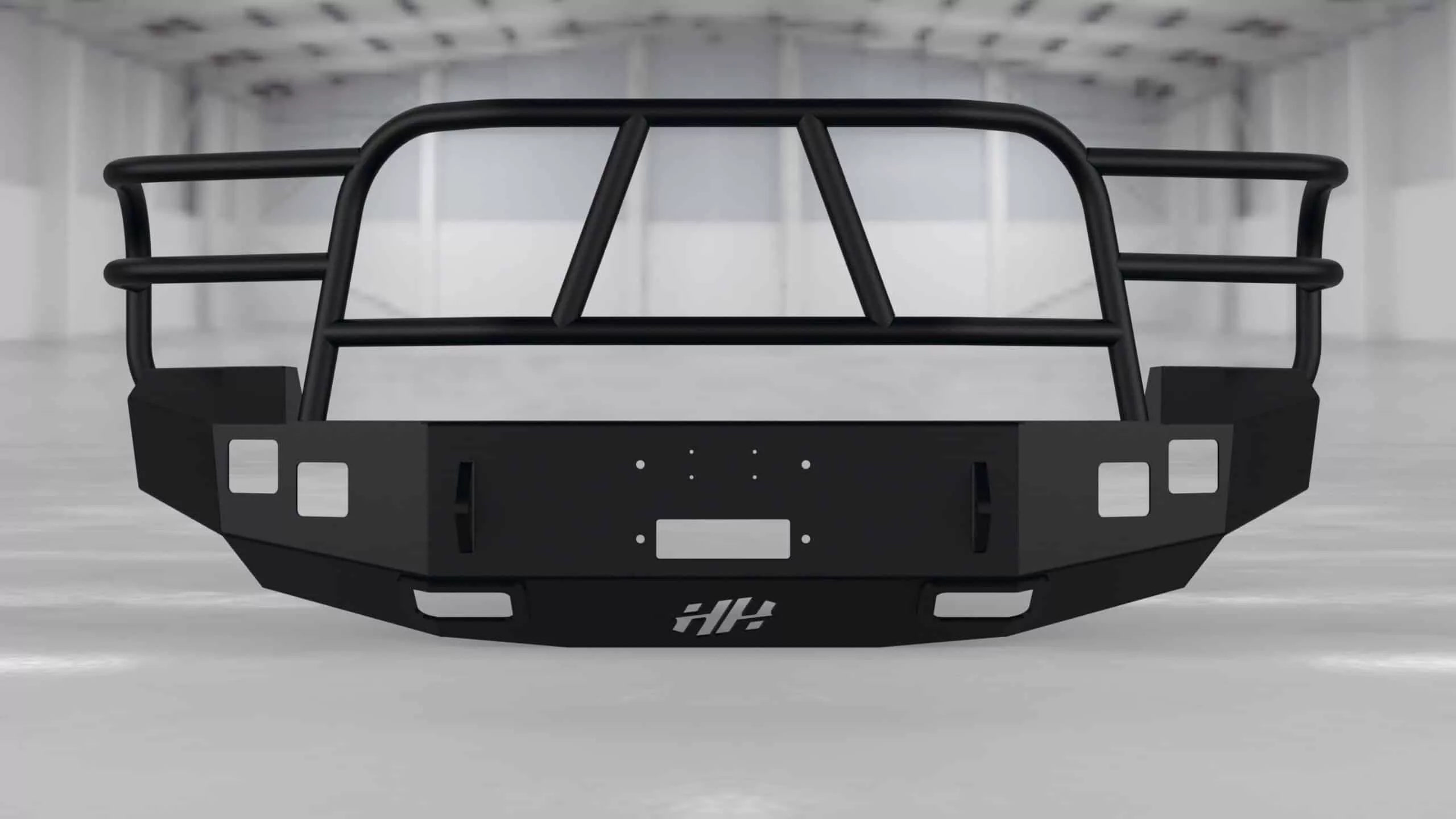 Hammerhead 2007-2010 Chevrolet Silverado 2500-3500 Front Winch Bumper with Full Brush Guard