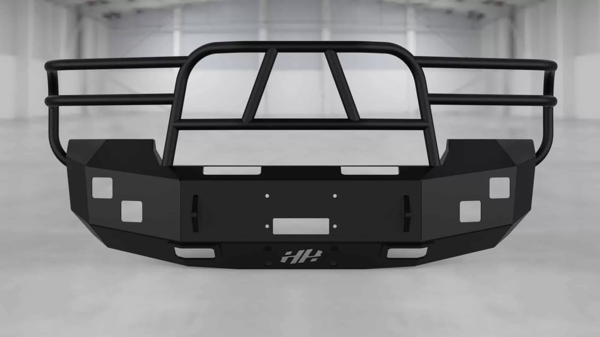 Hammerhead 2011-2014 GMC Sierra 2500-3500 Front Winch Bumper with Full Brush Guard