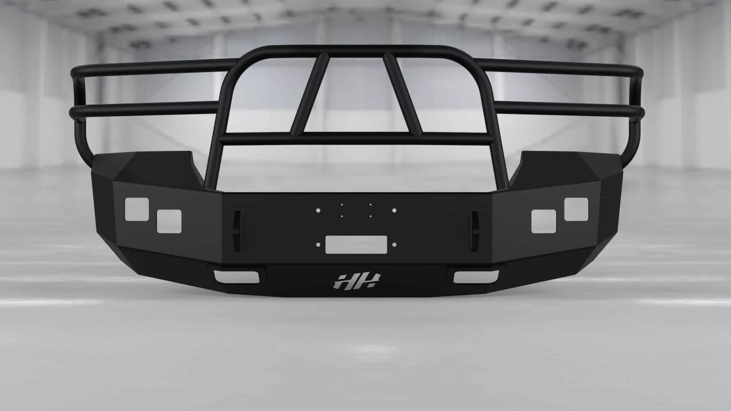 Hammerhead 2007-2010 GMC Sierra 2500-3500 Front Winch Bumper with Brush Guard