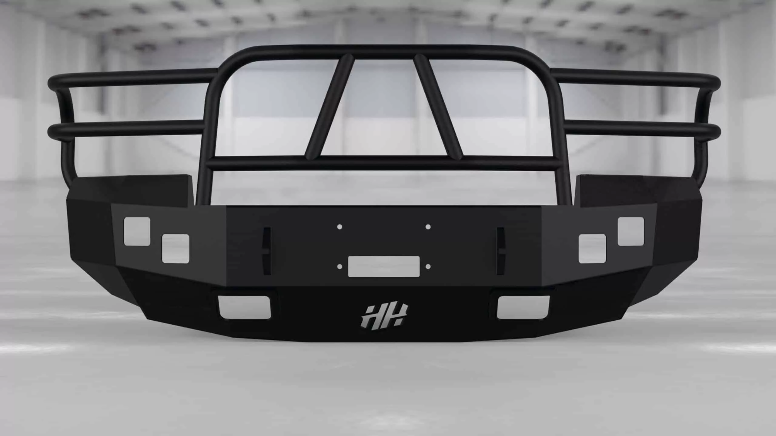 Hammerhead 2007-2013 GMC Sierra 1500 Front Winch Bumper with Full Brush Guard