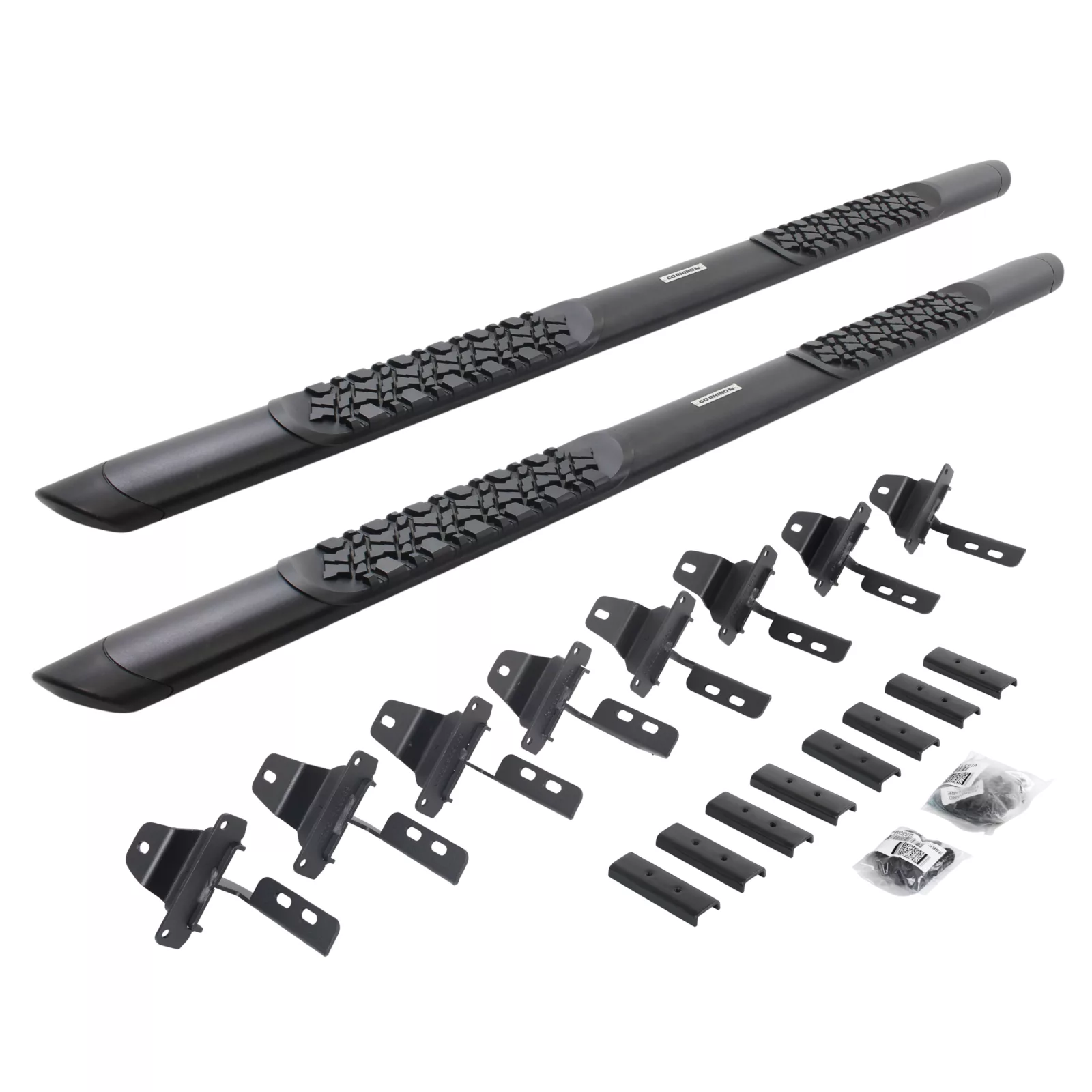 V-Series V3 Aluminum Side Steps and Mounting Brackets Kit - Textured Black