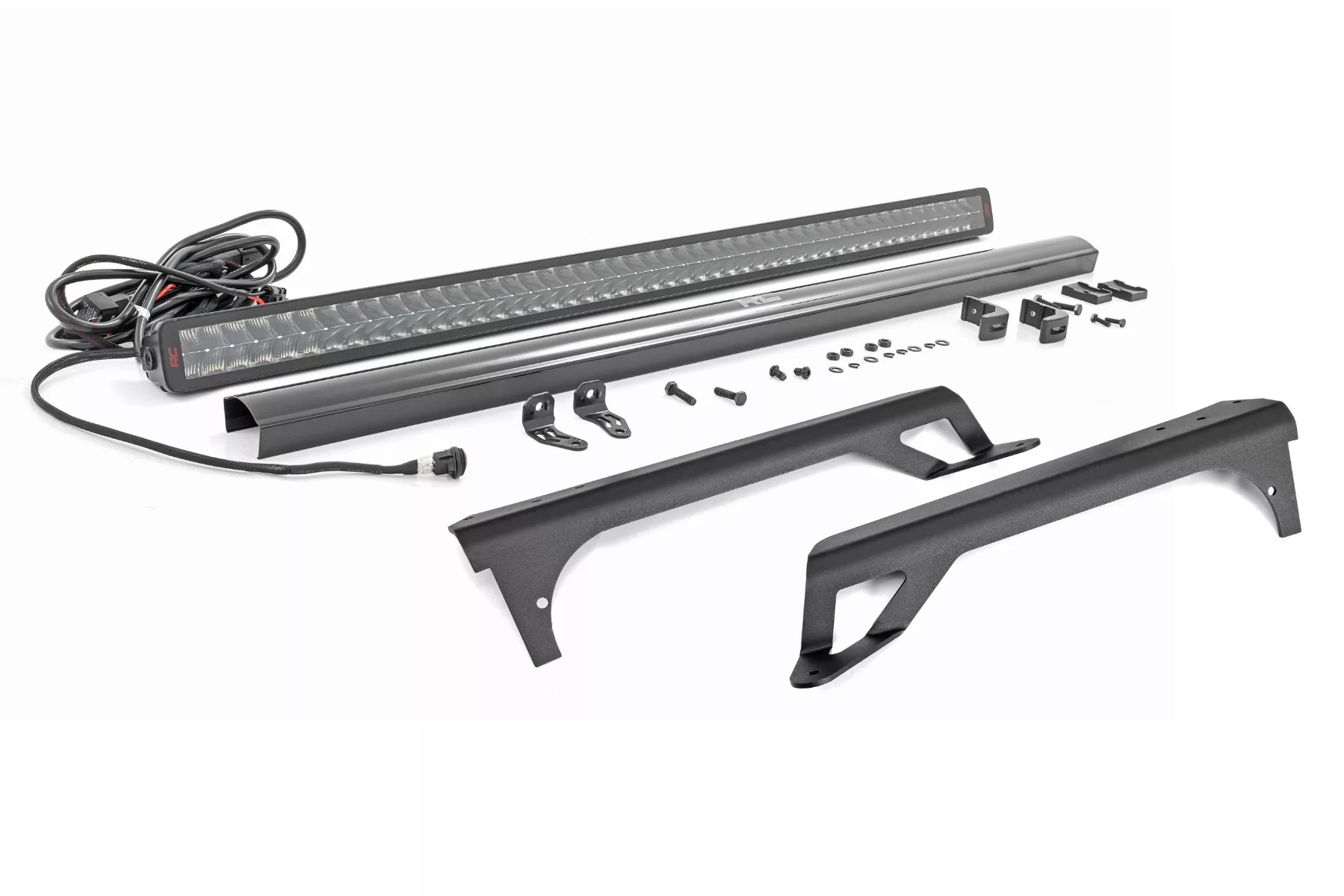 Rough Country LED Light Kit; Windshield Mount; 50" Spectrum Dual Row; Jeep Wrangler TJ (97-06)