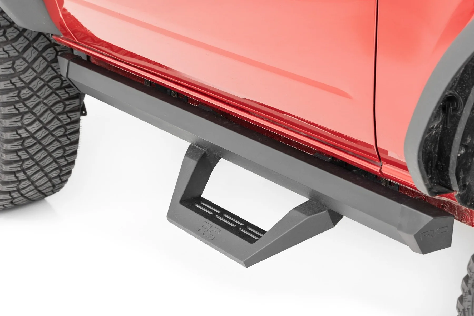 Rough Country SRX2 Adjustable Aluminum Step; Ford Bronco (2 Door) 4WD (21-23)