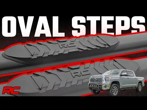 Oval Nerf Step – Crew Cab – Black – Toyota Tundra 2WD/4WD (2007-2021)