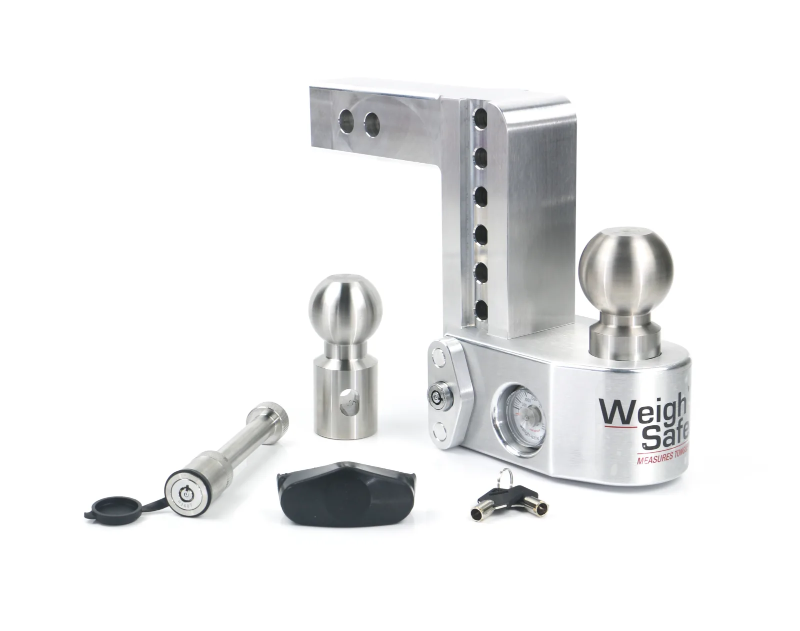 Weigh Safe Adjustable Trailer Hitch - 6" Drop for 2" Receiver w/ WS05