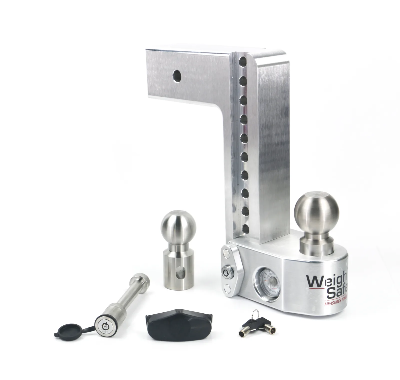 Weigh Safe Adjustable Trailer Hitch - 10" Drop for 3" Receiver w/ WS05