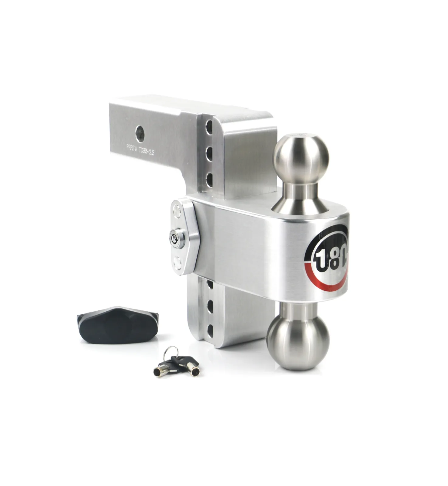 Adjustable Trailer Hitch w/ SS Tow Balls 6" Drop for 2.5" Receiver