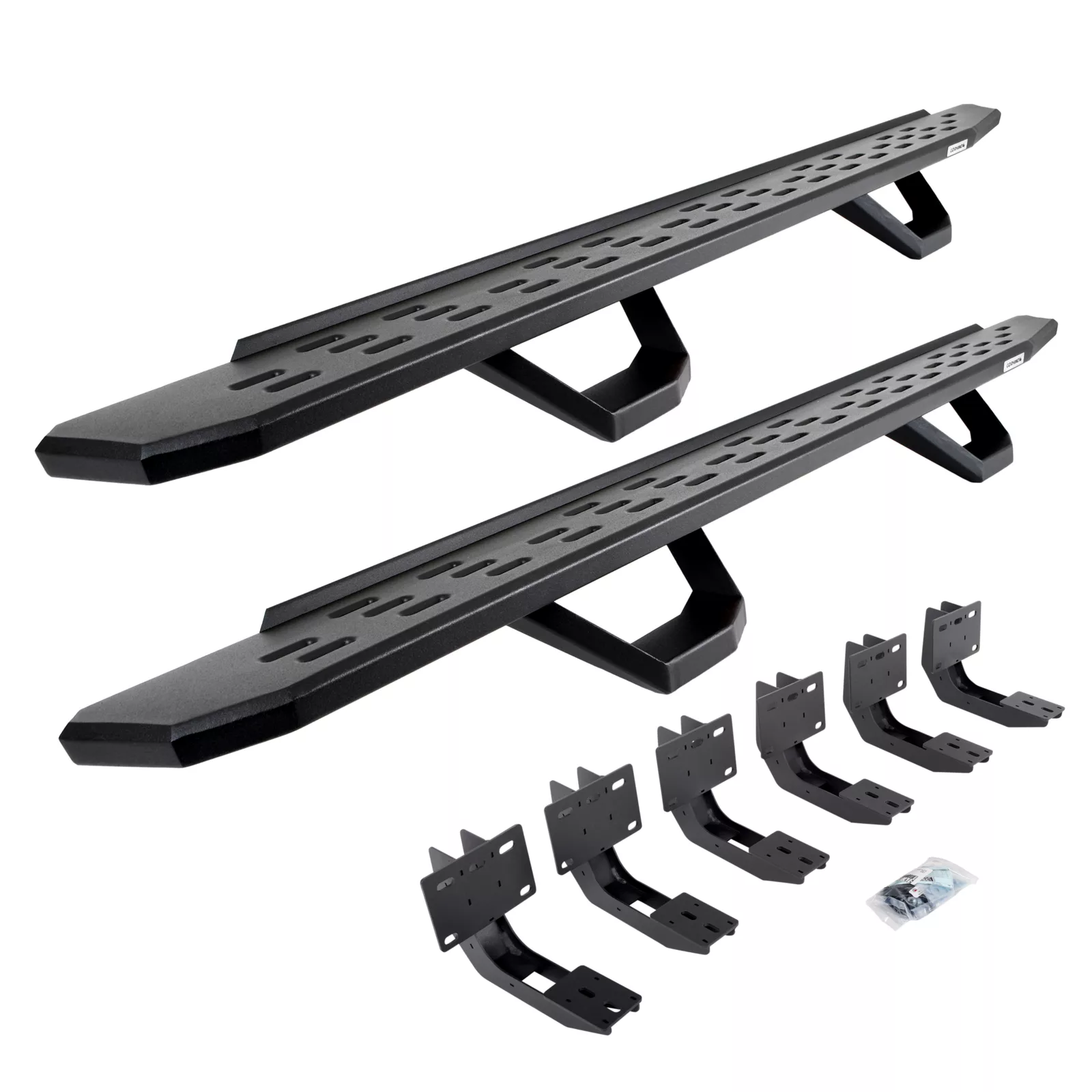 RB30 Running Boards with Mounting Brackets, 2 Pairs Drop Steps Kit