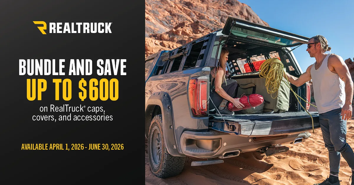 Bundle & save up to $600 on A.R.E. & RealTruck upgrades